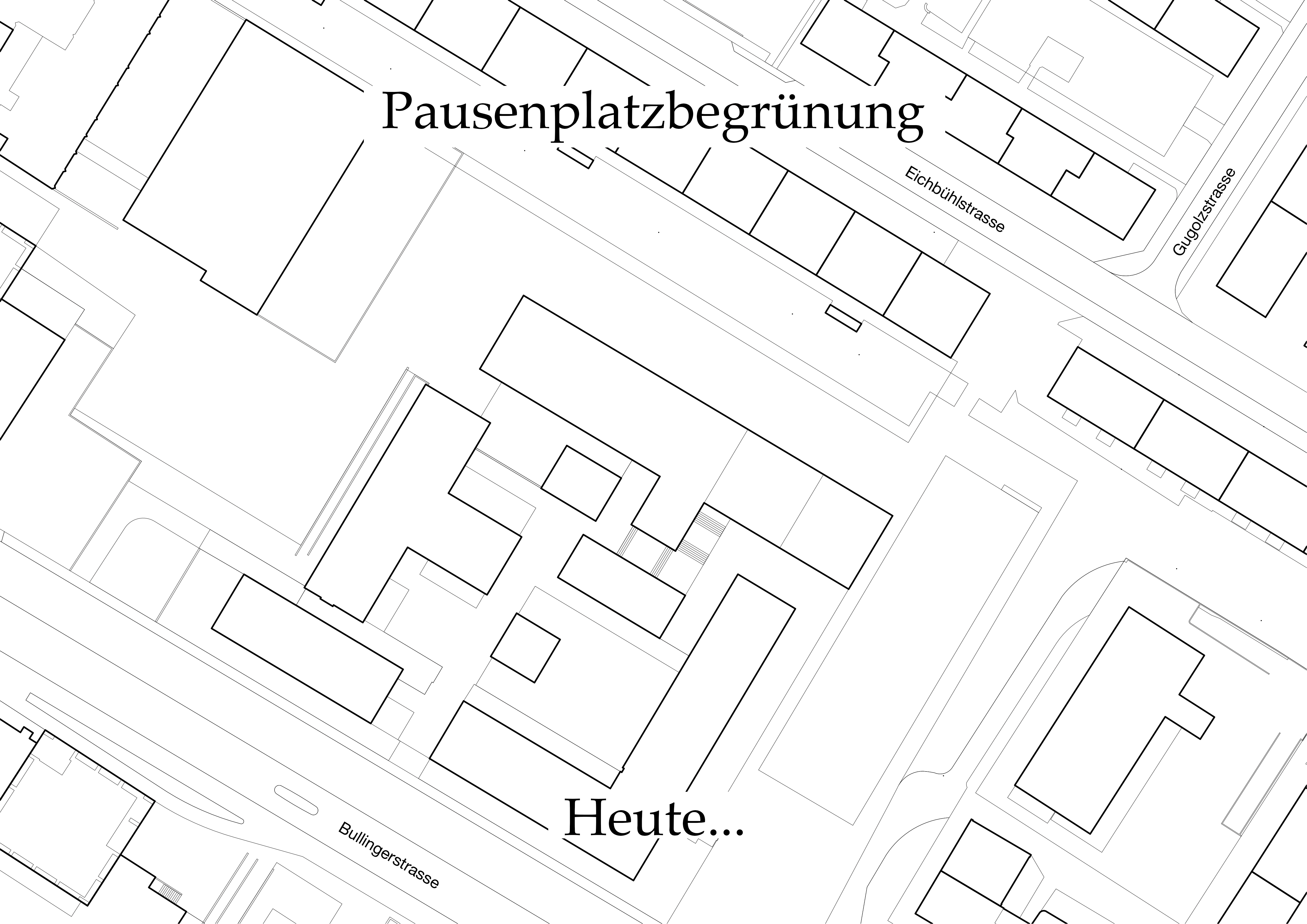 Plan Pausenplatzbegrünung