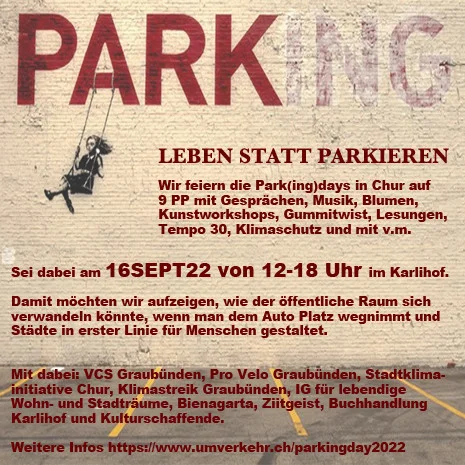 Flyer PARK(ing) Day Chur Flyer PARK(ing) Day Chur
