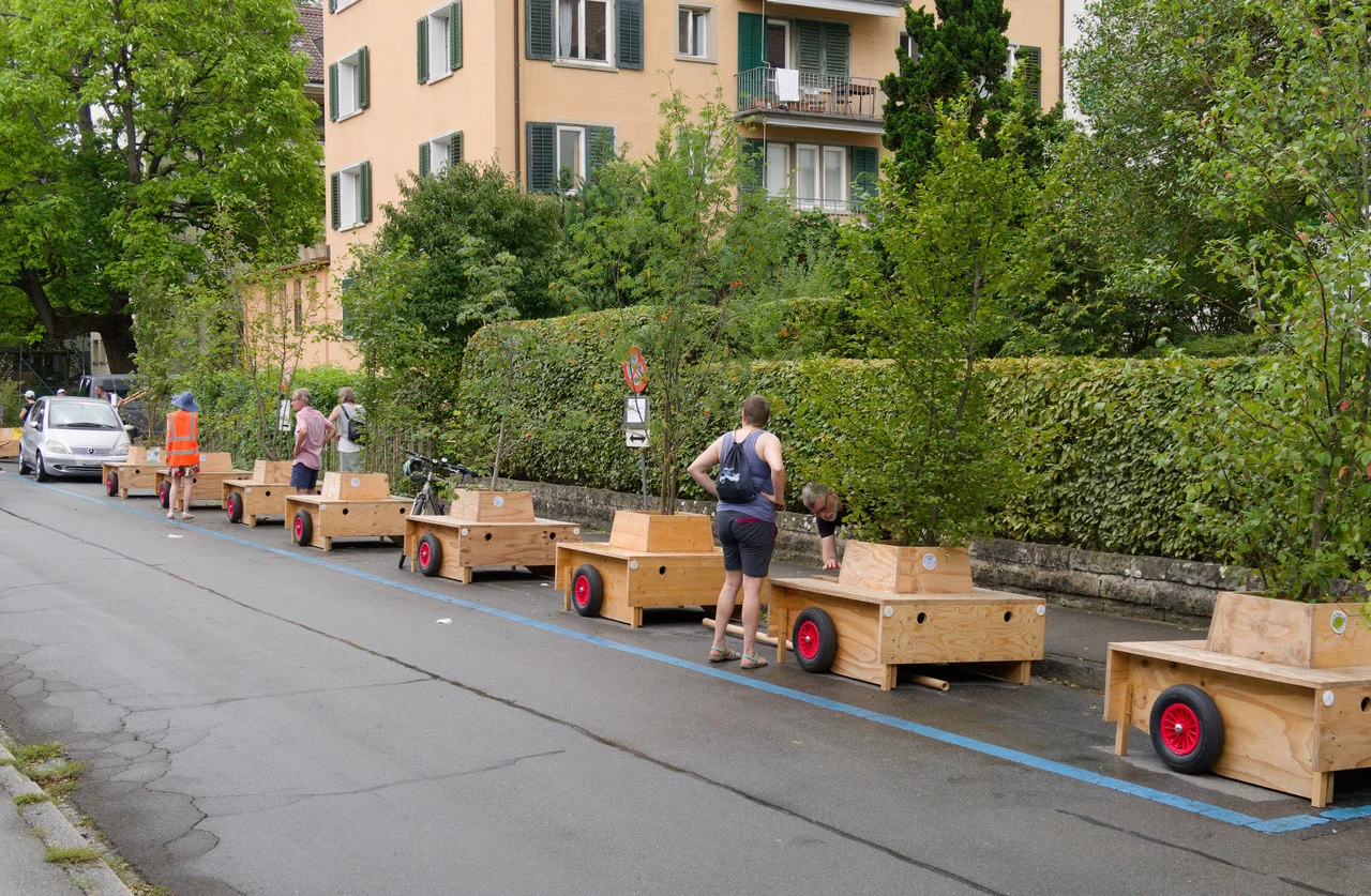 Die Wanderbaumallee an der Brahmstrasse