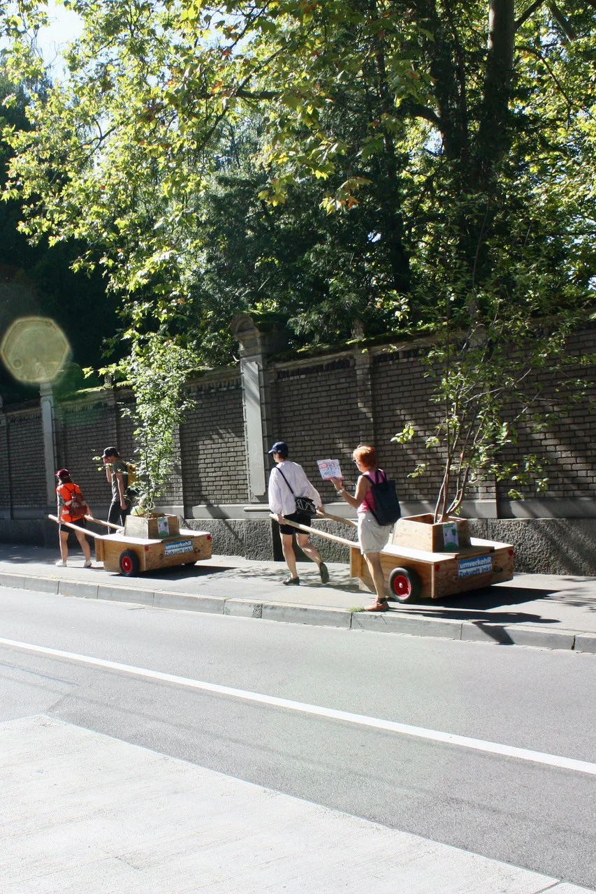 Wanderbaumallee von der Brahmsstrasse an die Idastrasse Wanderbaumallee von der Brahmsstrasse an die Idastrasse