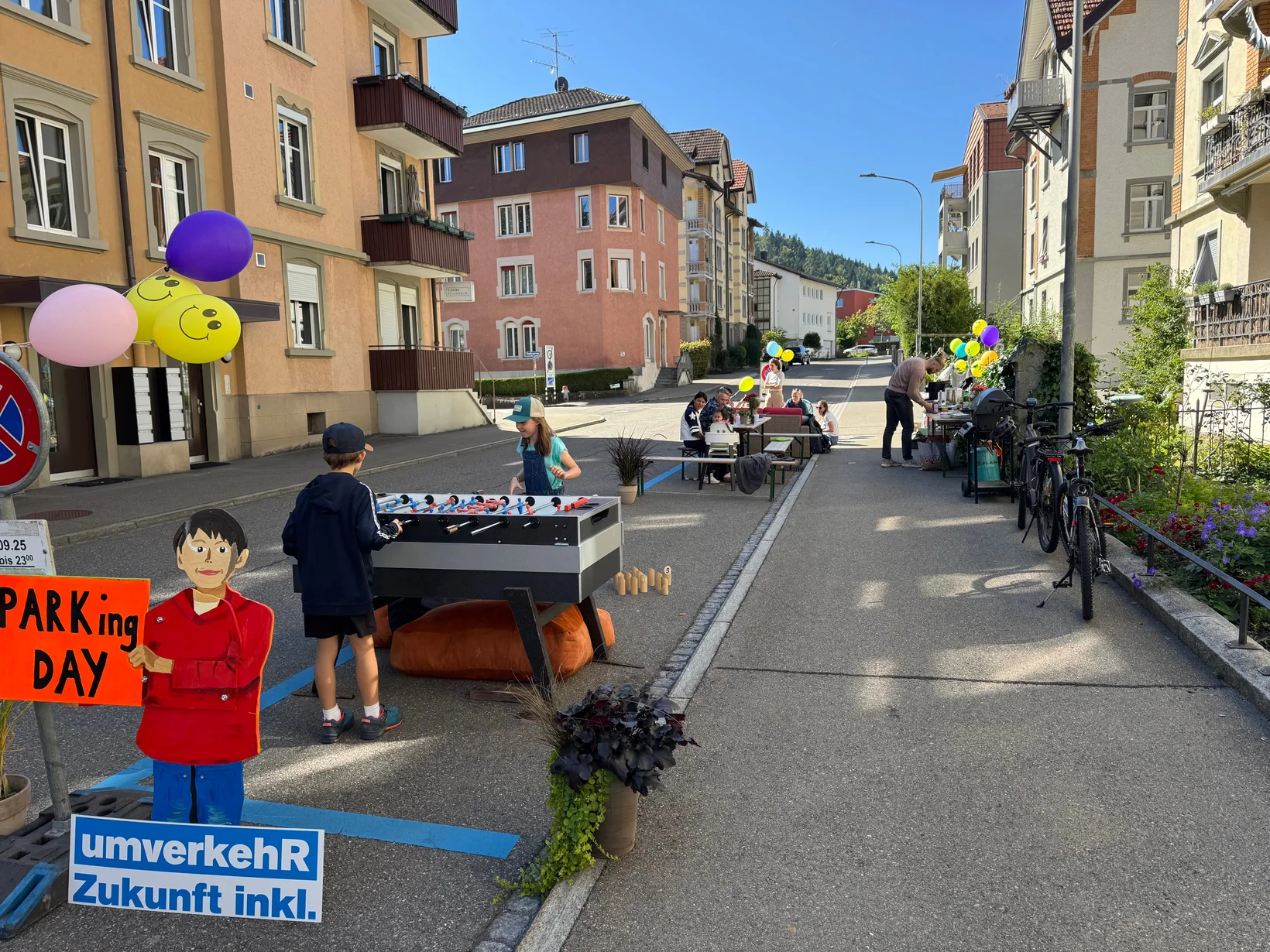PARK(ing) Day, Demutstrasse St. Gallen