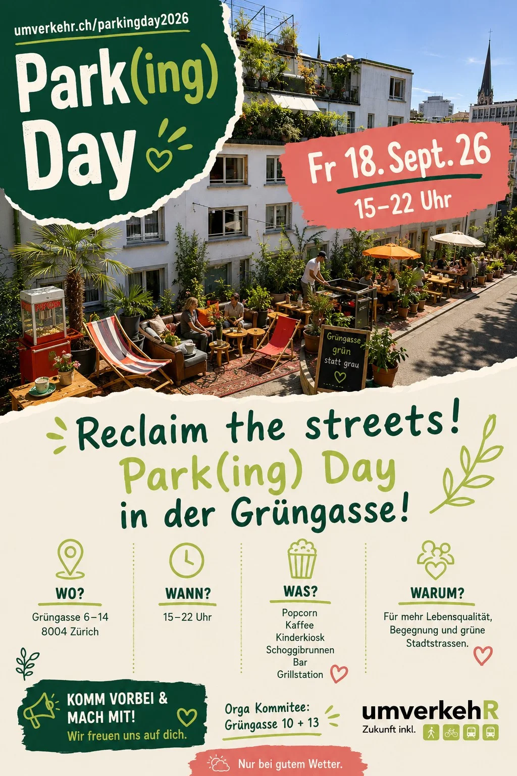PARK(ing) Day 2026 Zürich, Grüngasse