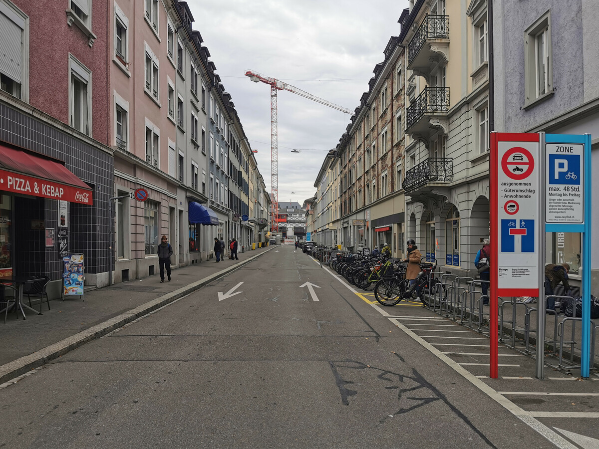 Stadtklima-Initiativen Winterthur. Die Wartstrasse ohne Initiativen