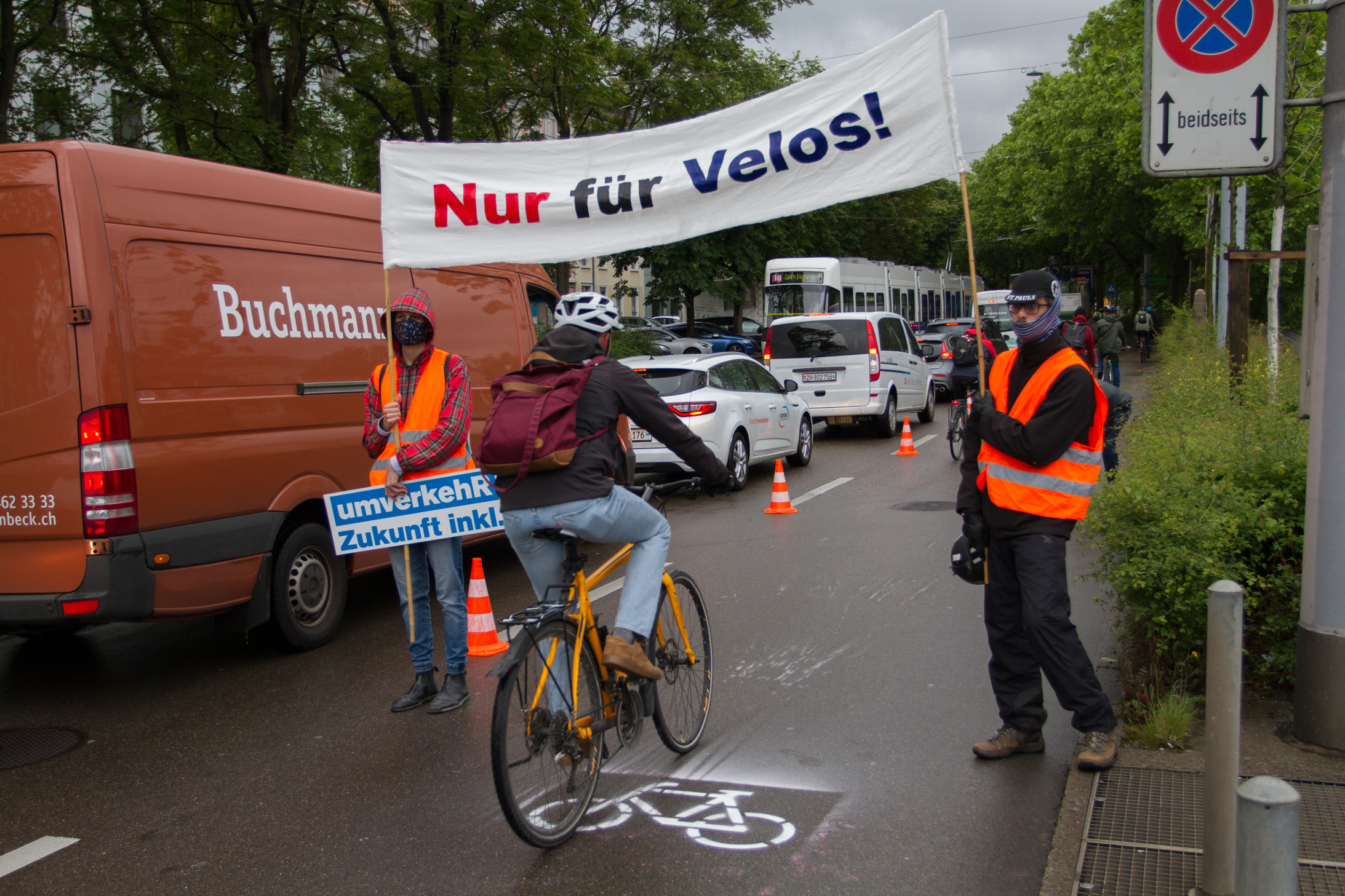 Foto der Aktion der Regionalgruppe Zürich
