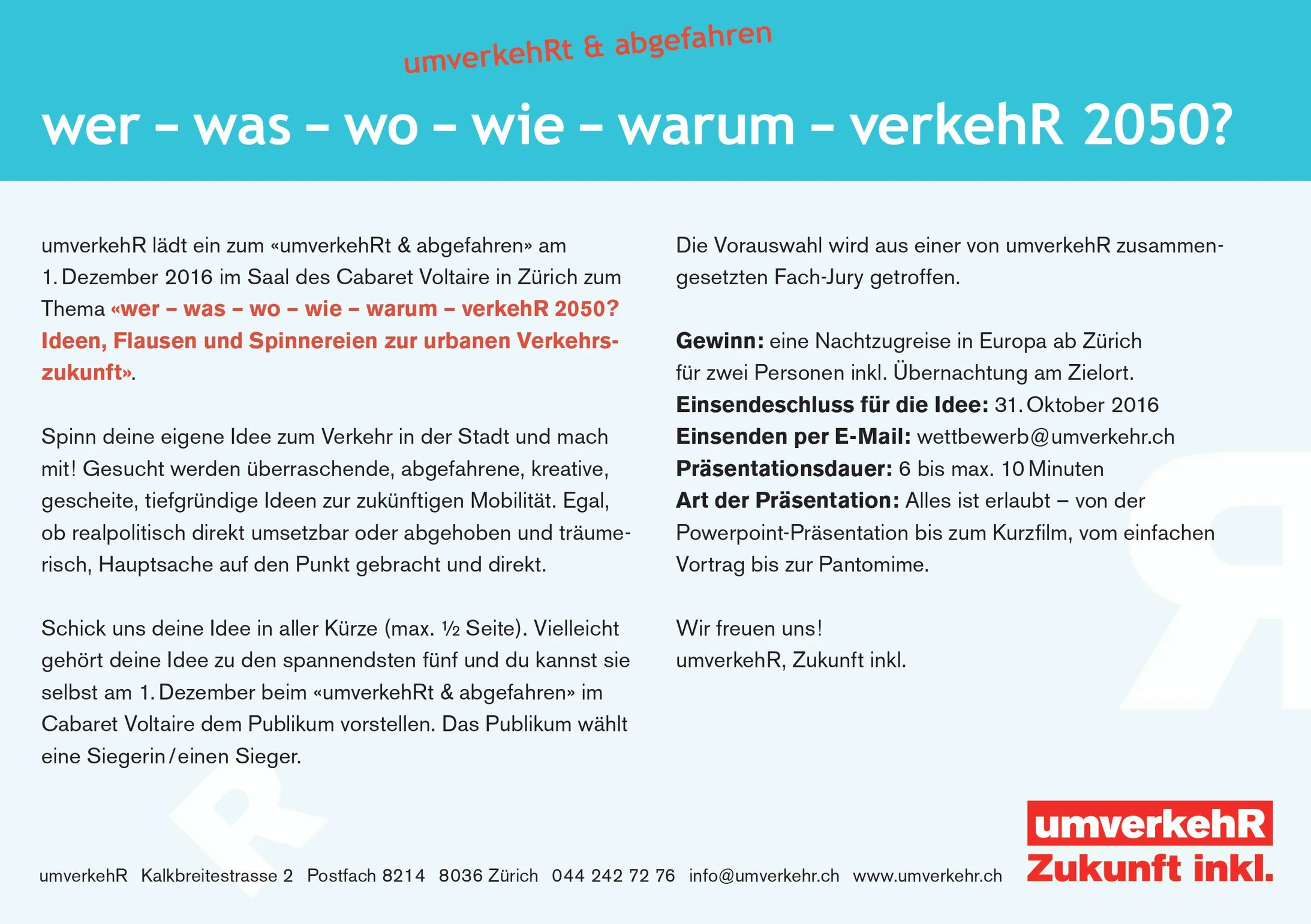 Flyer Wettbewerb 