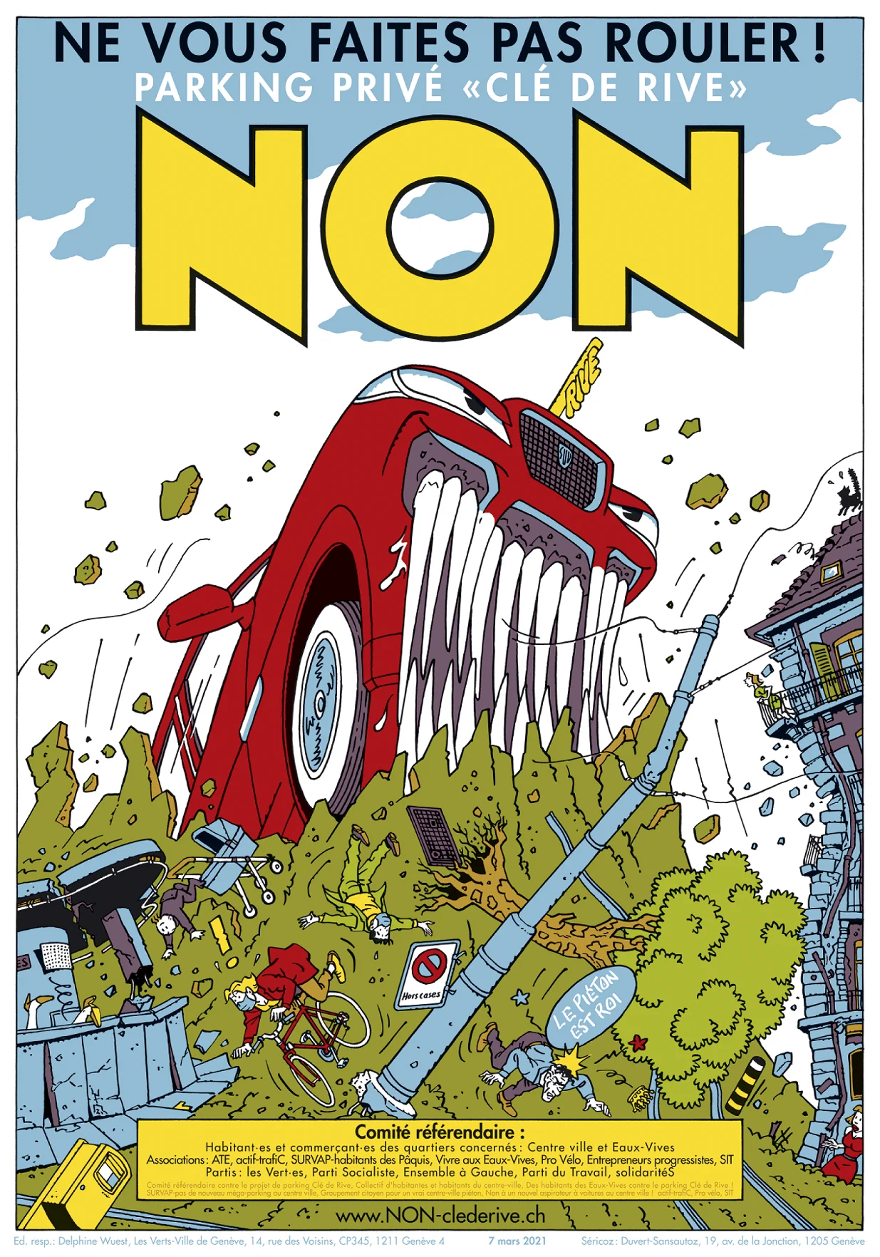 NON à Clé-de-Rive - affiche Exem NON à Clé-de-Rive - affiche Exem