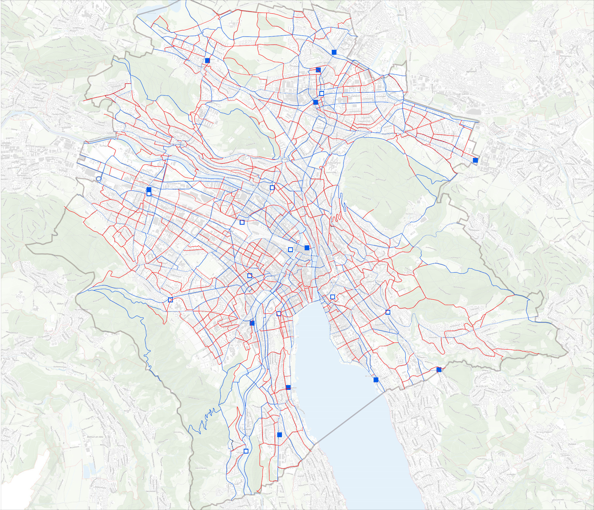 Kommunaler Verkehrsplan der Stadt Zürich Veloverkehr