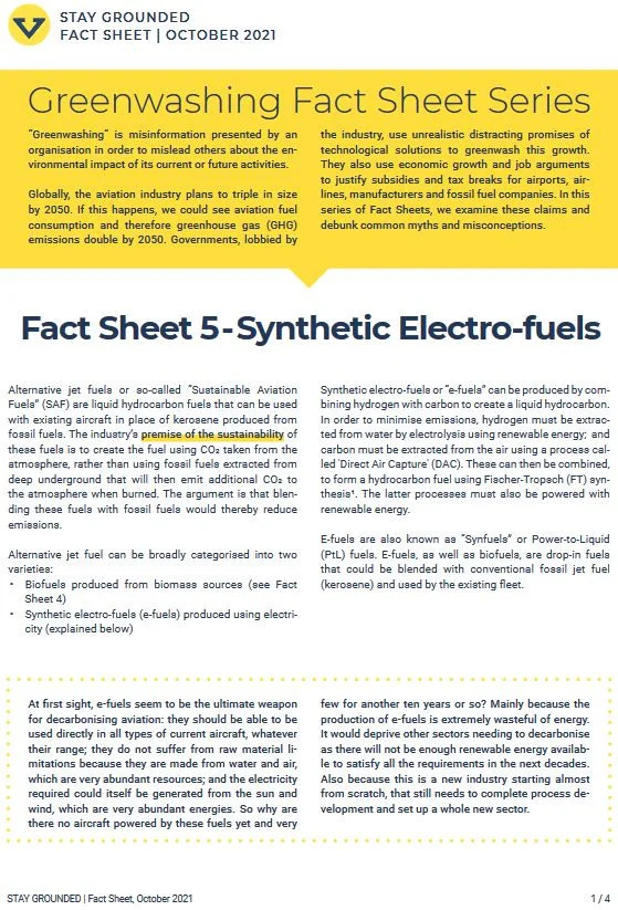 Greenwashing Factsheet Stay Grounded Greenwashing Factsheet Stay Grounded