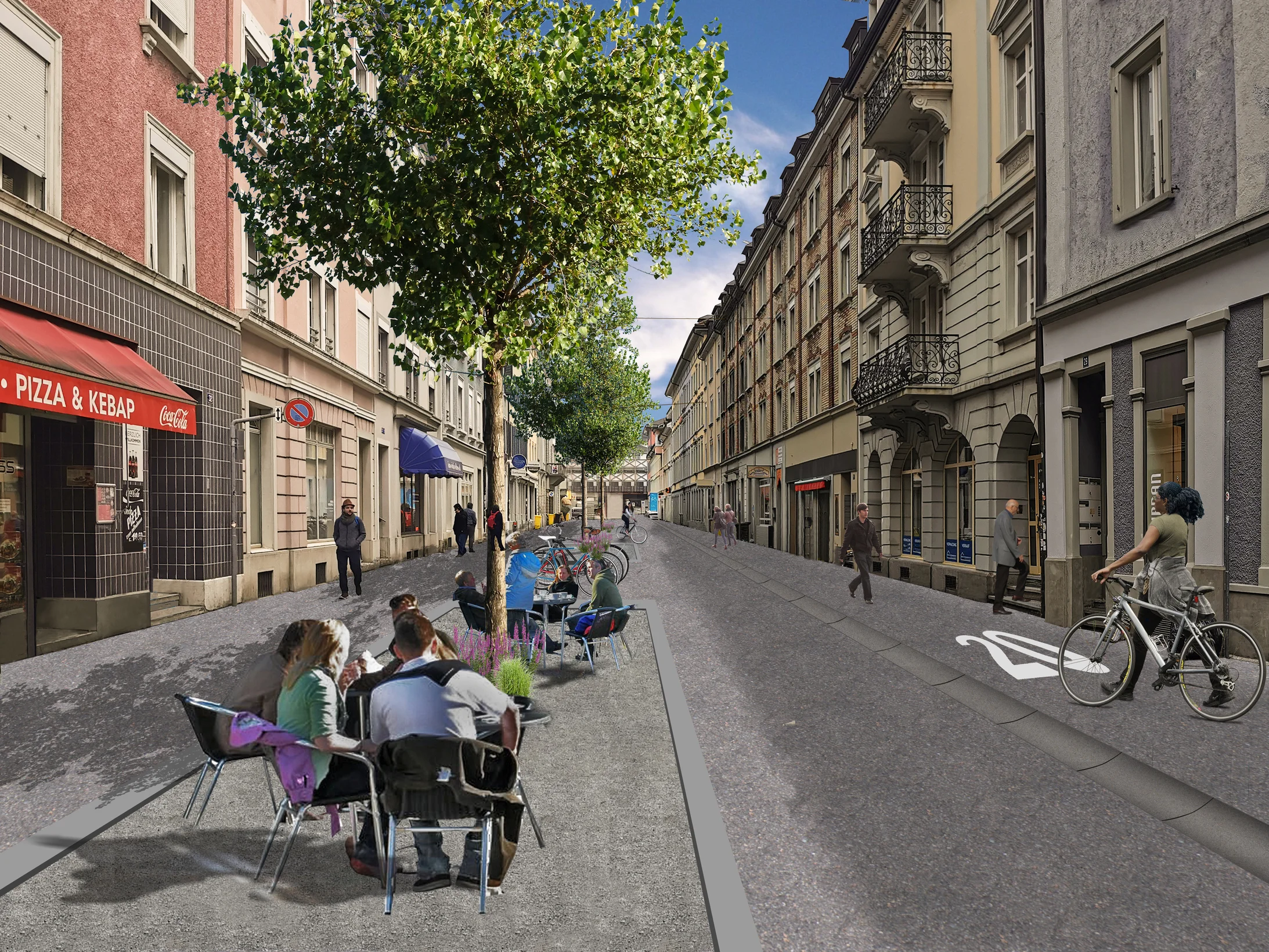 Stadtklima-Initiativen Winterthur: Die Wartstrasse und wie sie verändert werden könnte