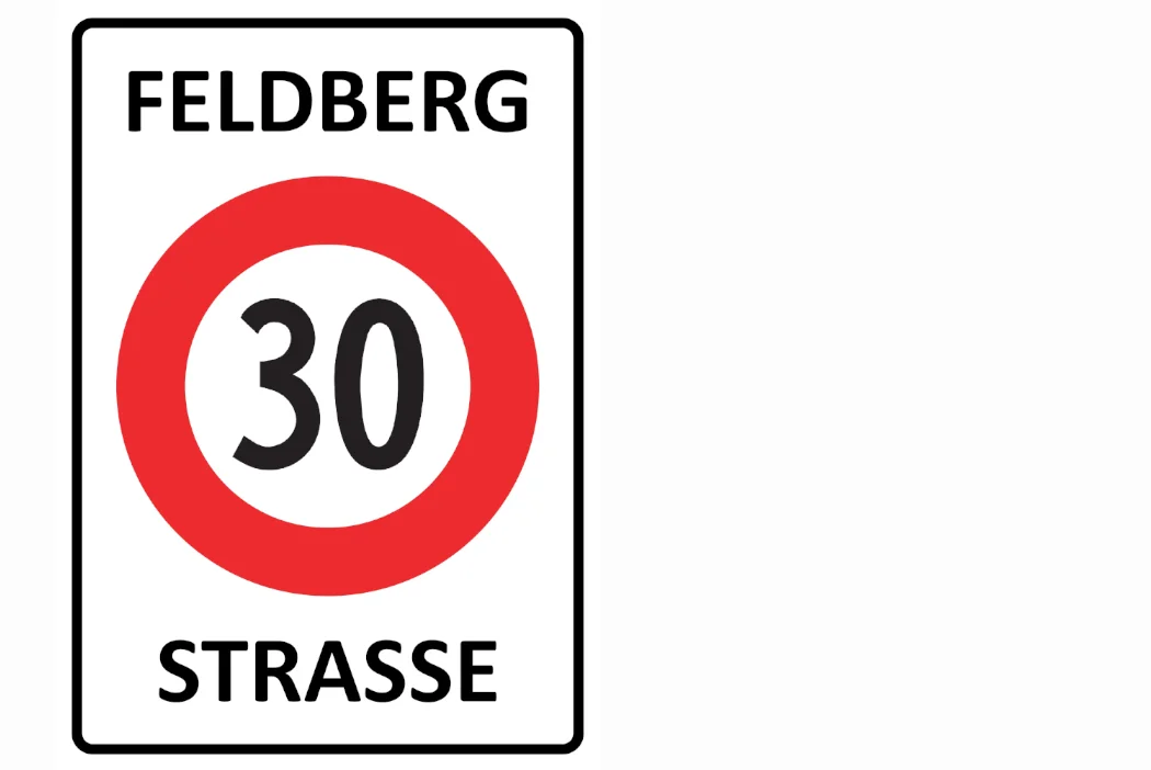 Tempo 30 Feldbergstrasse