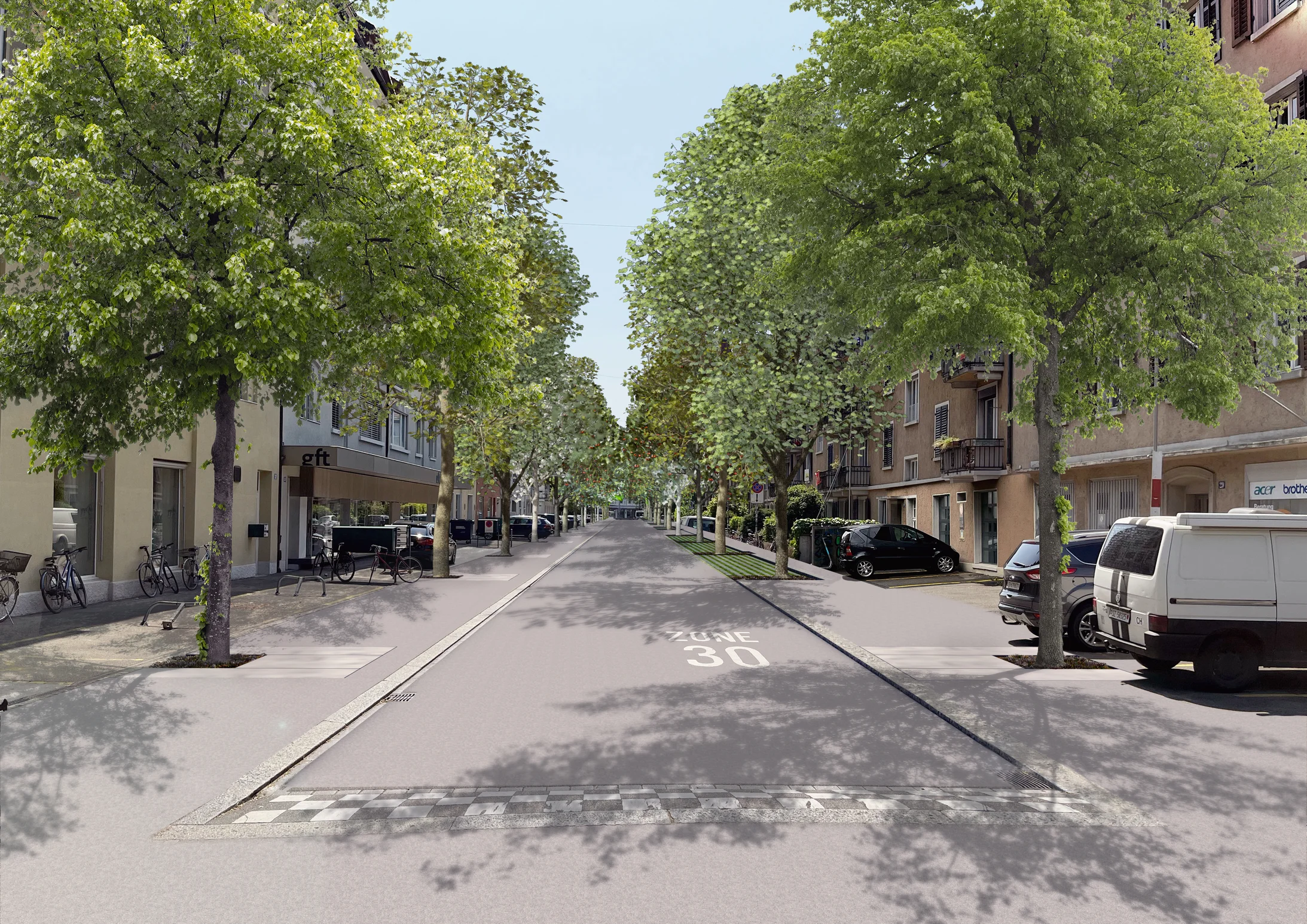 Grüne Schneise Rötelstrasse Nachher