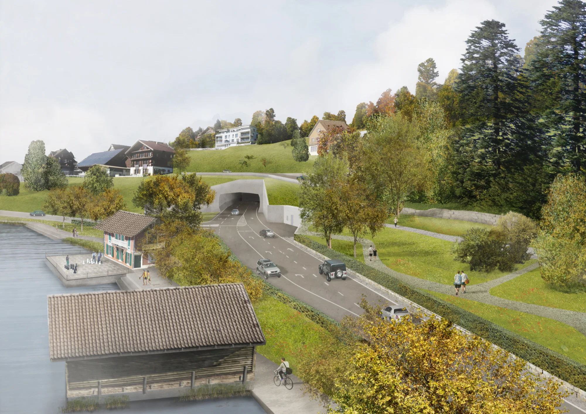 Quelle: Gemeinde Unterägeri Visualisierung Ägeri Tunnel Portal Ost