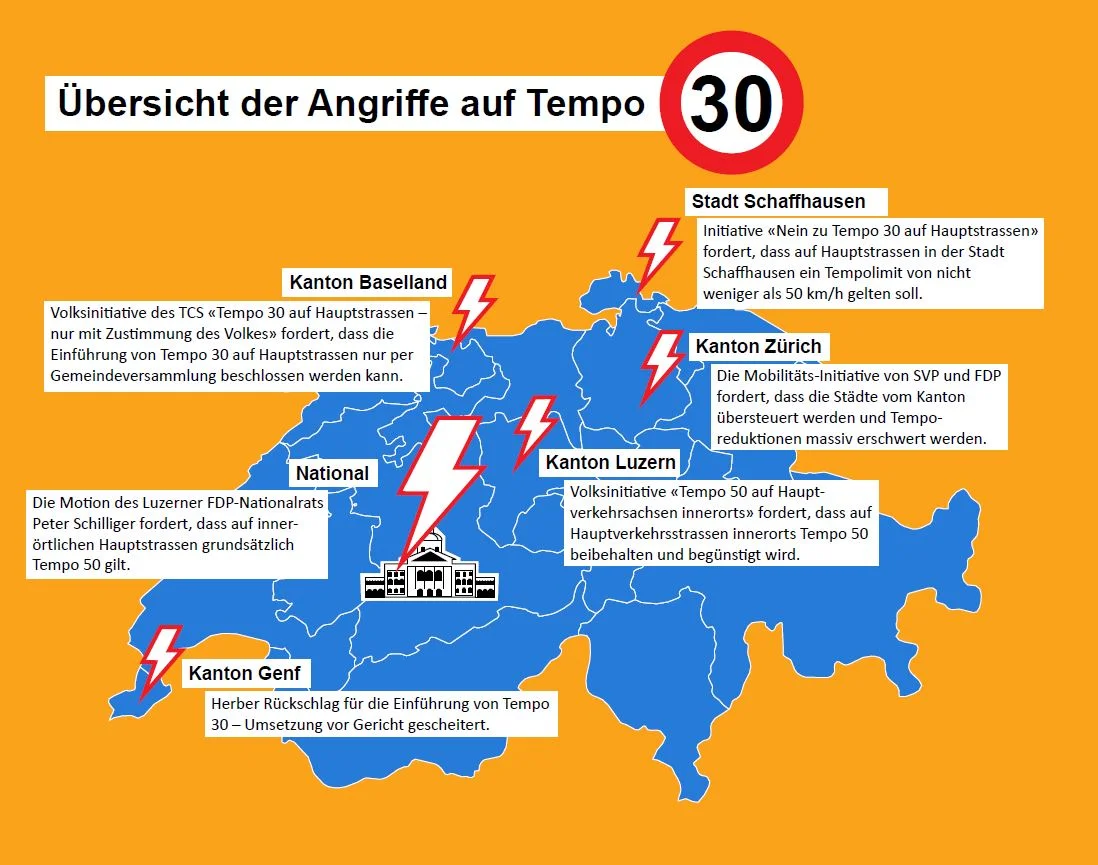 Angriffe auf Tempo 30