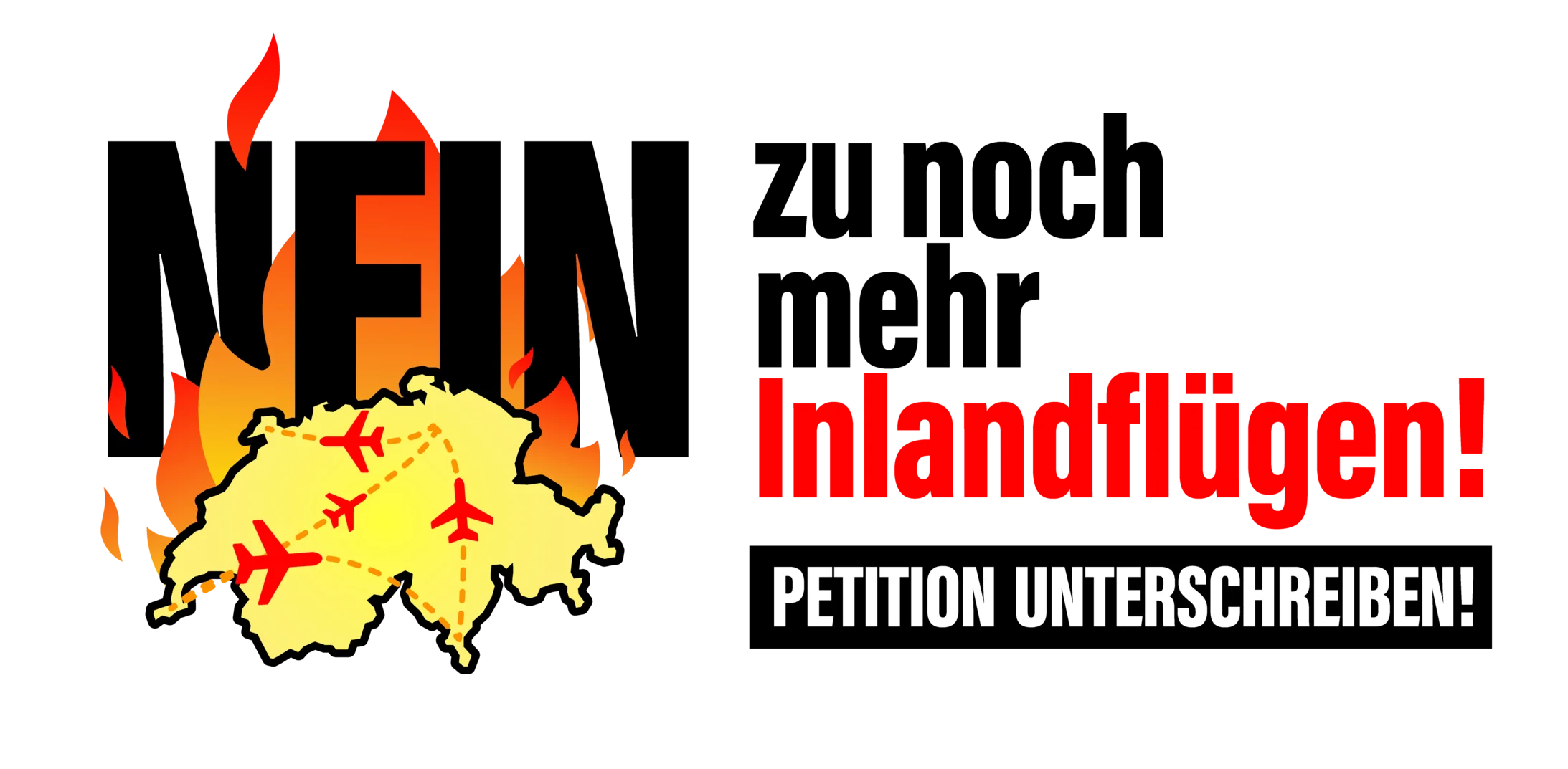 NEIN zu noch mehr Inlandflügen!