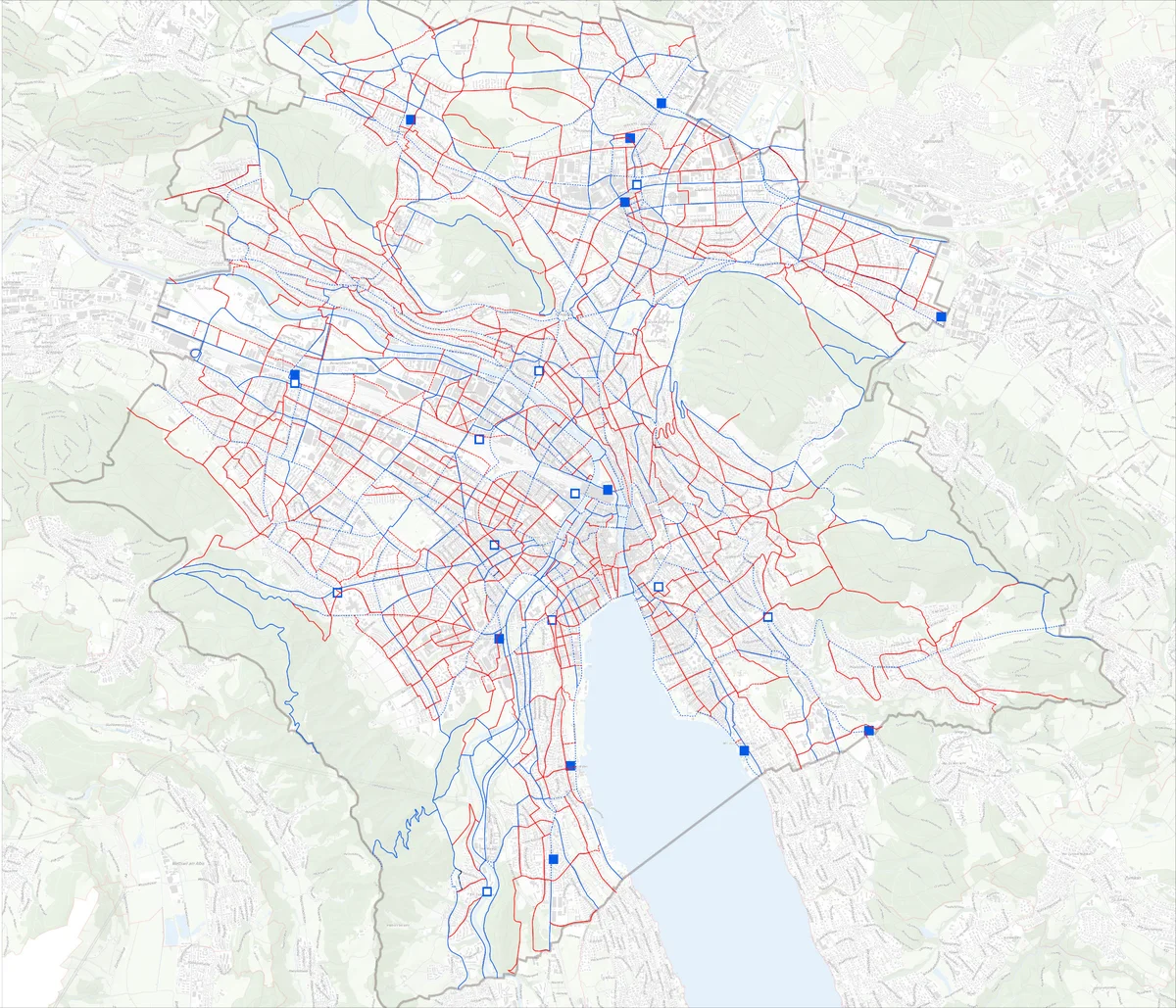 Kommunaler Verkehrsplan der Stadt Zürich Veloverkehr