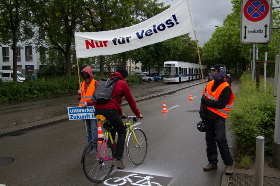 Foto der Aktion der Regionalgruppe Zürich