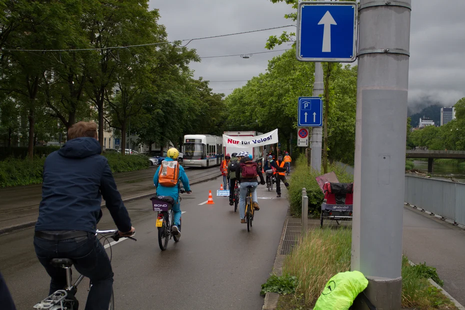 Foto der Aktion der Regionalgruppe Zürich