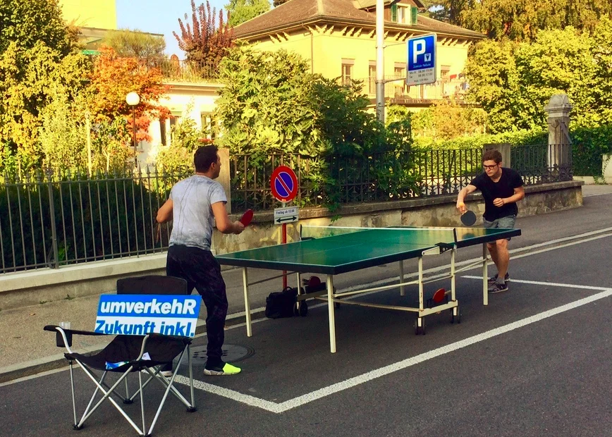 Spiele statt Parkplatz am PARK(ing) Day 2020 in Burgdorf