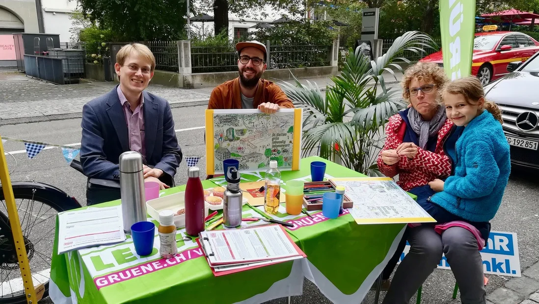 Sebastian Koller neuer kantonaler Parteisekretär am PARK(ing) Day 2020 in St. Gallen