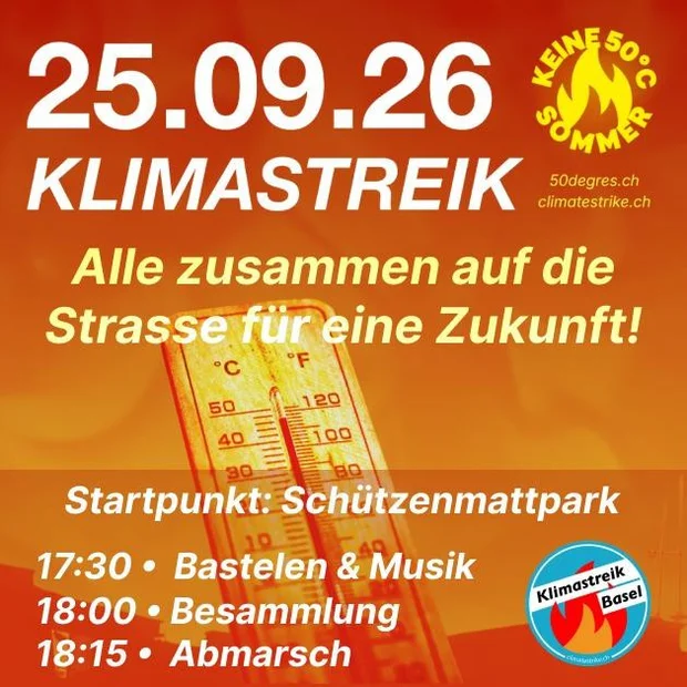 Klimastreik BS «Keine 50-Grad Sommer!»