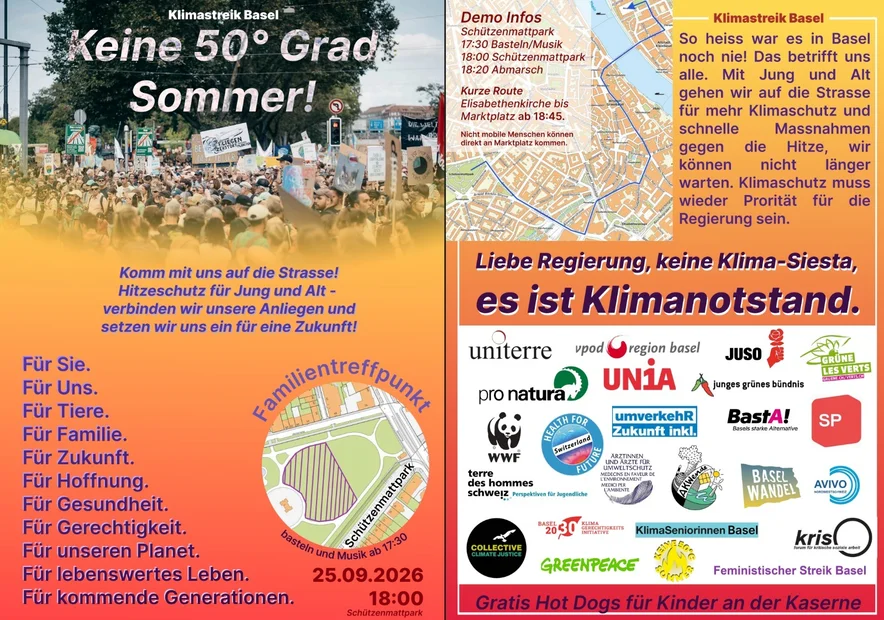 Klimastreik BS «Keine 50-Grad Sommer!»