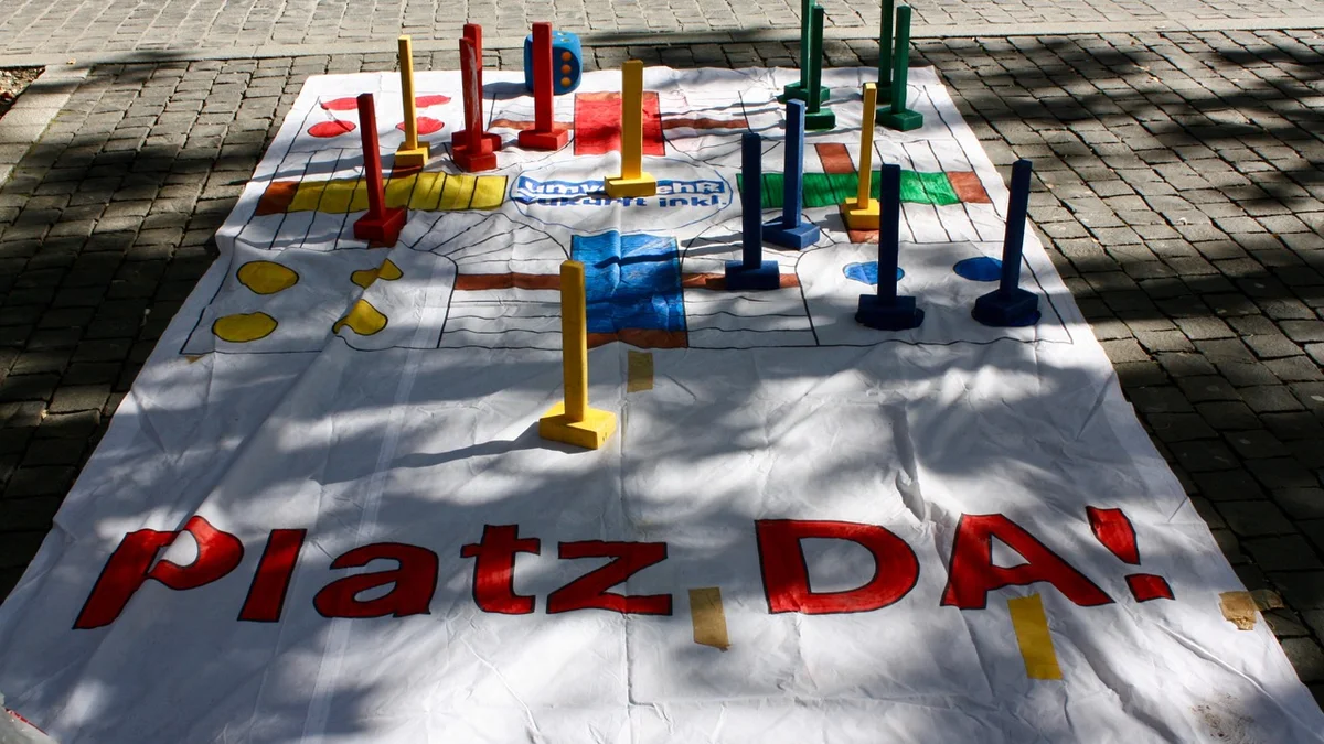 Eile mit Weile statt Parkplatz von umverkehR in Zürich am PARK(ing) Day 2019