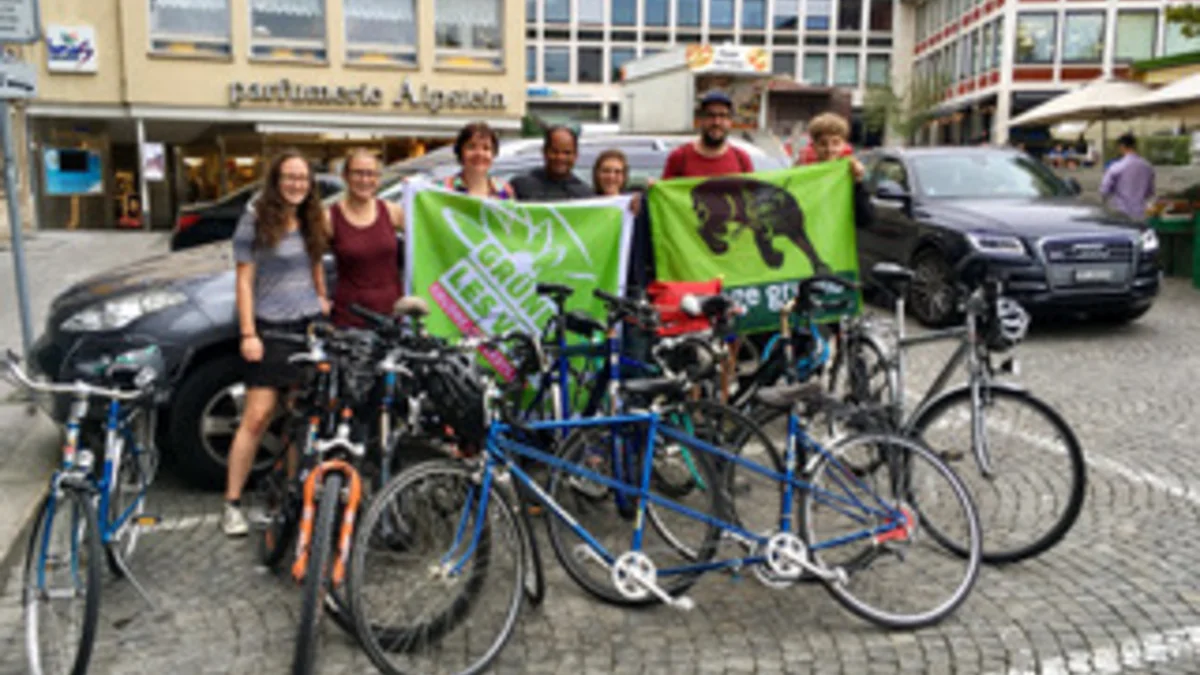 Velo- statt Autoparkplatz! Die Jungen Grünen und Grünen in St. Gallen