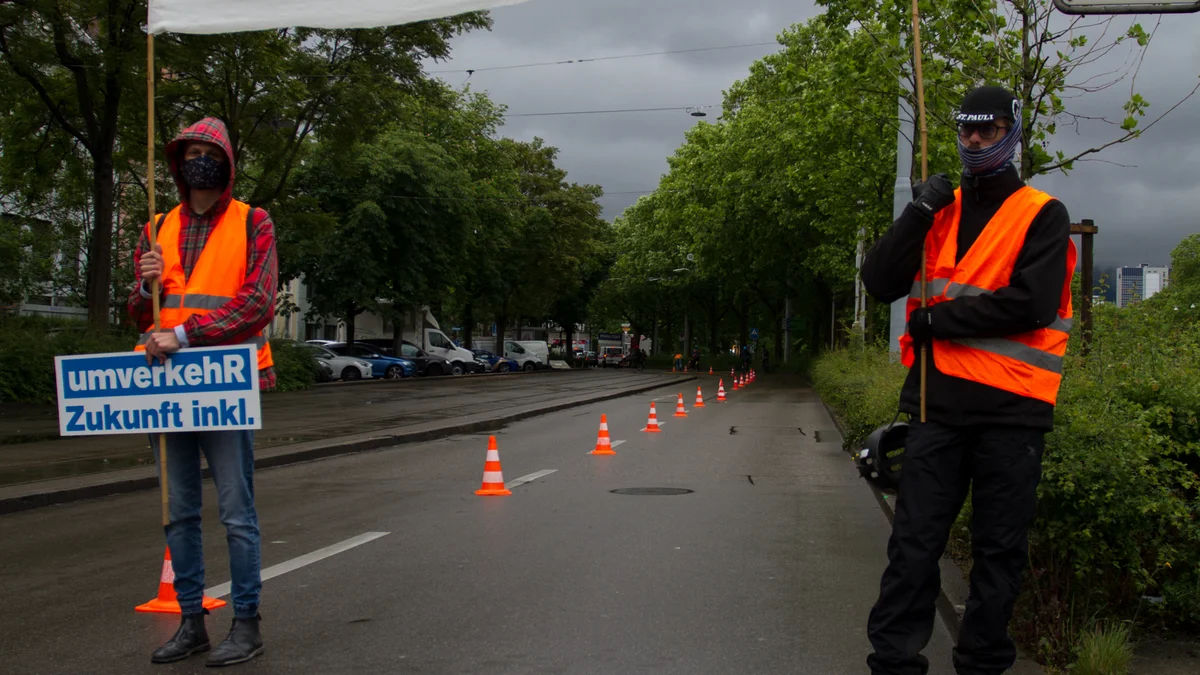 Foto der Aktion der Regionalgruppe Zürich