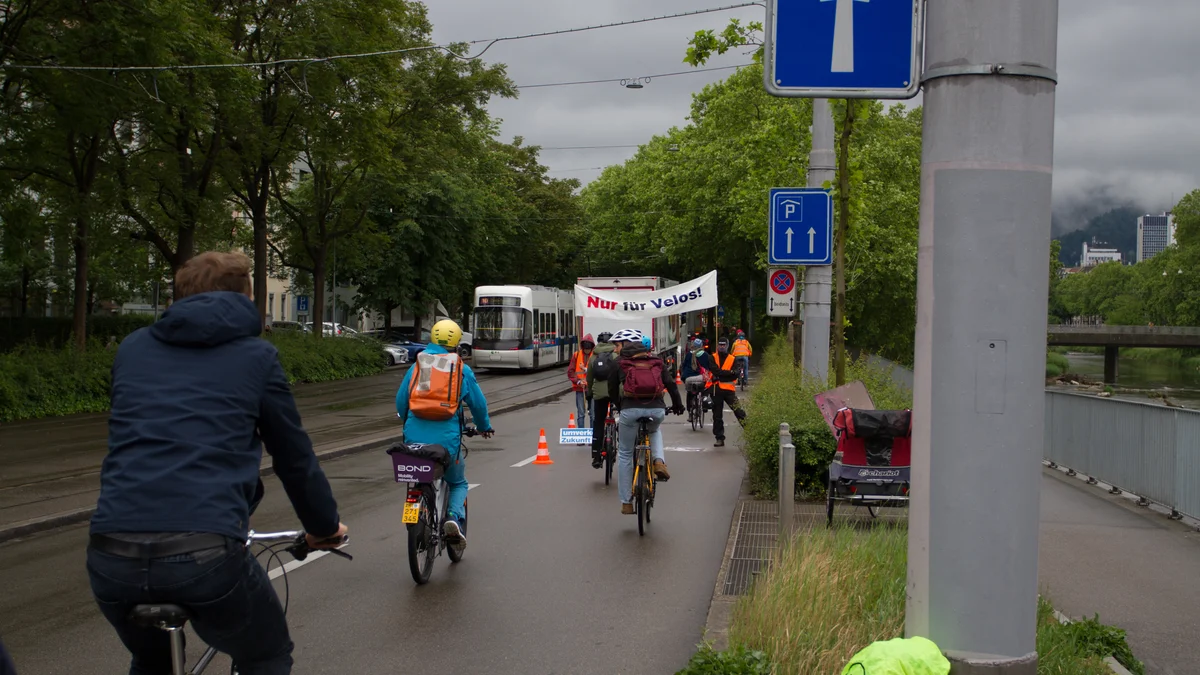 Foto der Aktion der Regionalgruppe Zürich