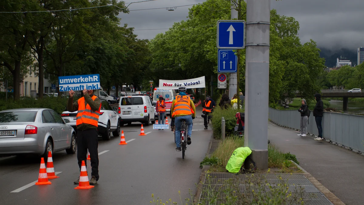 Foto der Aktion der Regionalgruppe Zürich