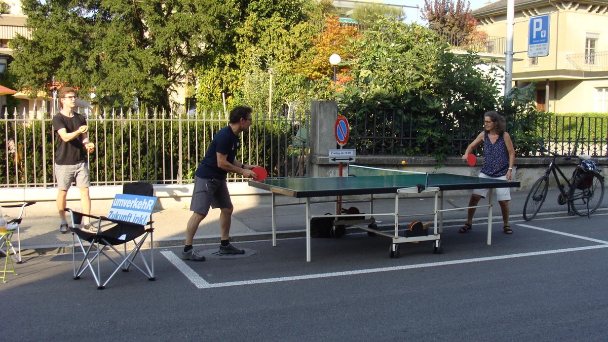 Spiele statt Parkplatz am PARK(ing) Day 2020 in Burgdorf