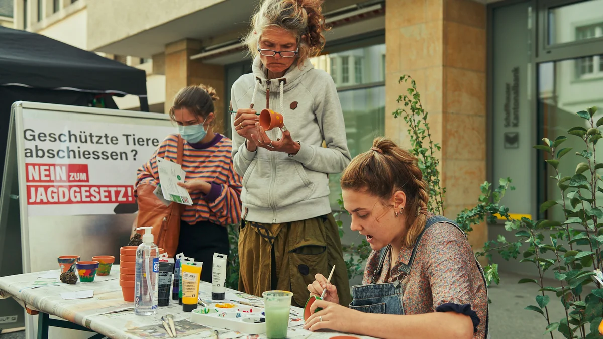 Schaffhausen kunterbunt am PARK(ing) Day 2020