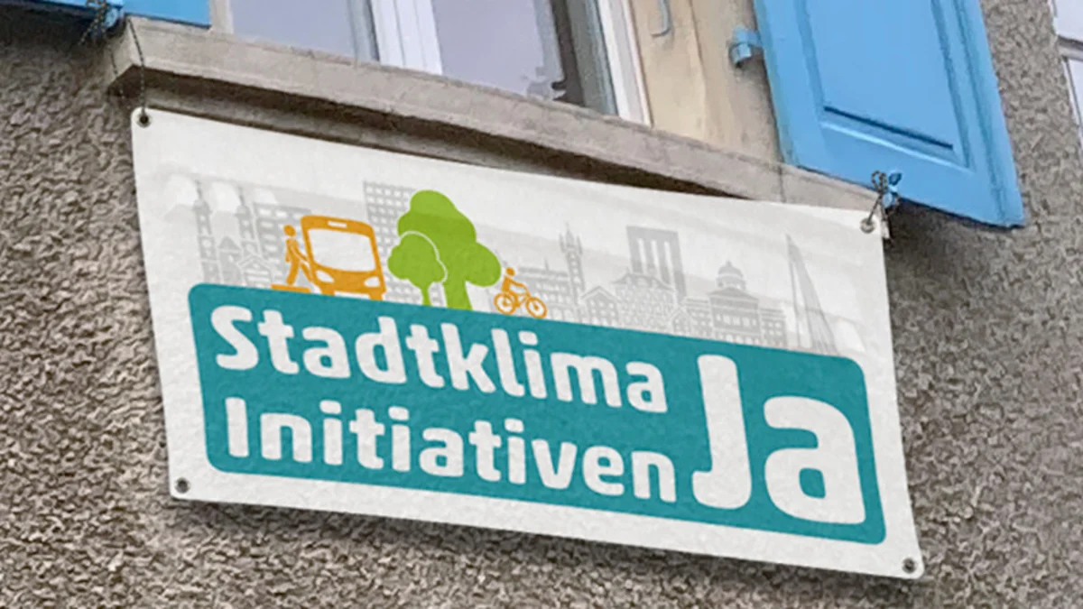 Fahne Stadtklima-Initiativen
