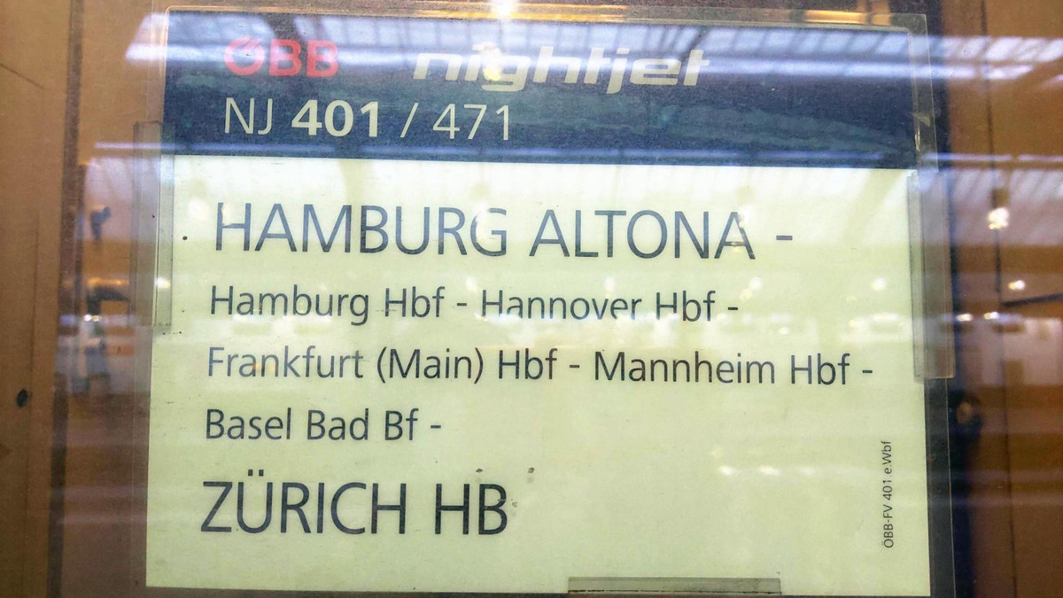 Nachtzug Hamburg Zürich