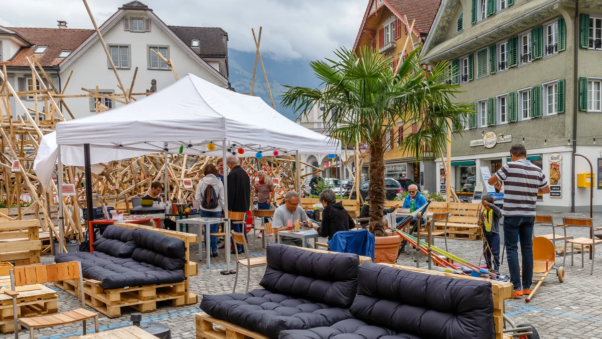 PARK(ing) Day 2022 in Sarnen - Miär machid Platz