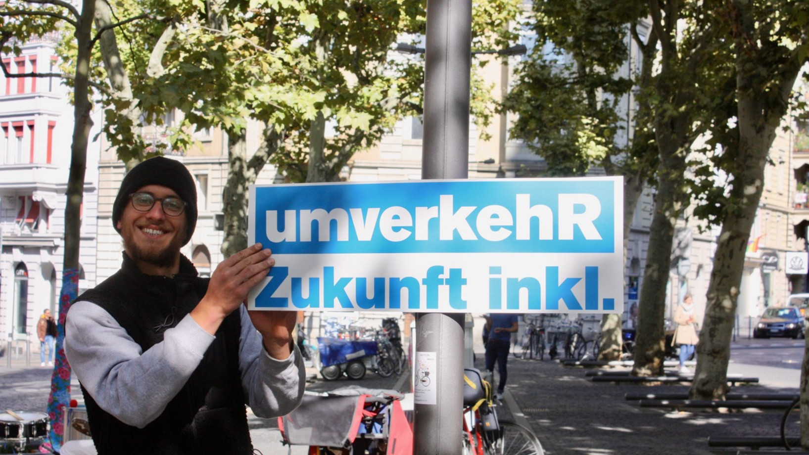 umverkehR statt Parkplatz auf dem Zähringerplatz in Zürich am PARK(ing) Day 2019