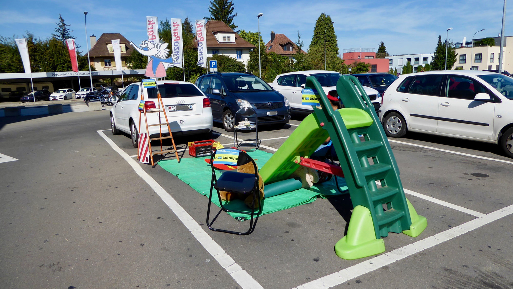 Spielplatz statt Parkplatz von Michael und Freunden in Staufen AG  am PARK(ing) Day 2019