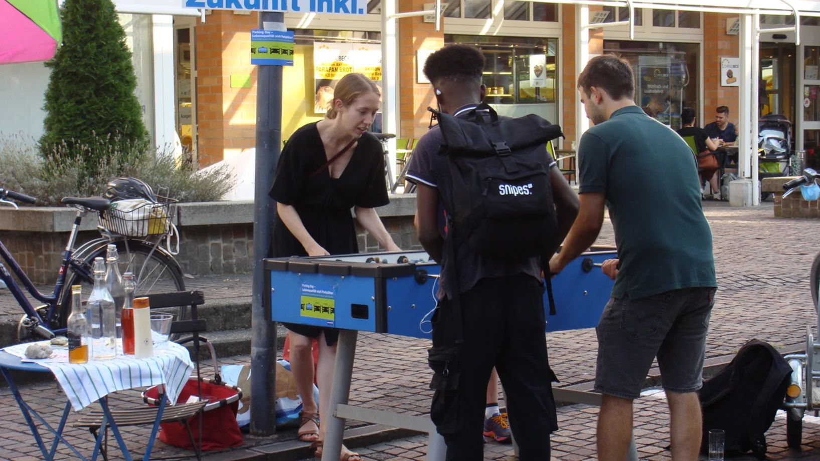 Spiele statt Parkplatz am PARK(ing) Day 2020 in Burgdorf