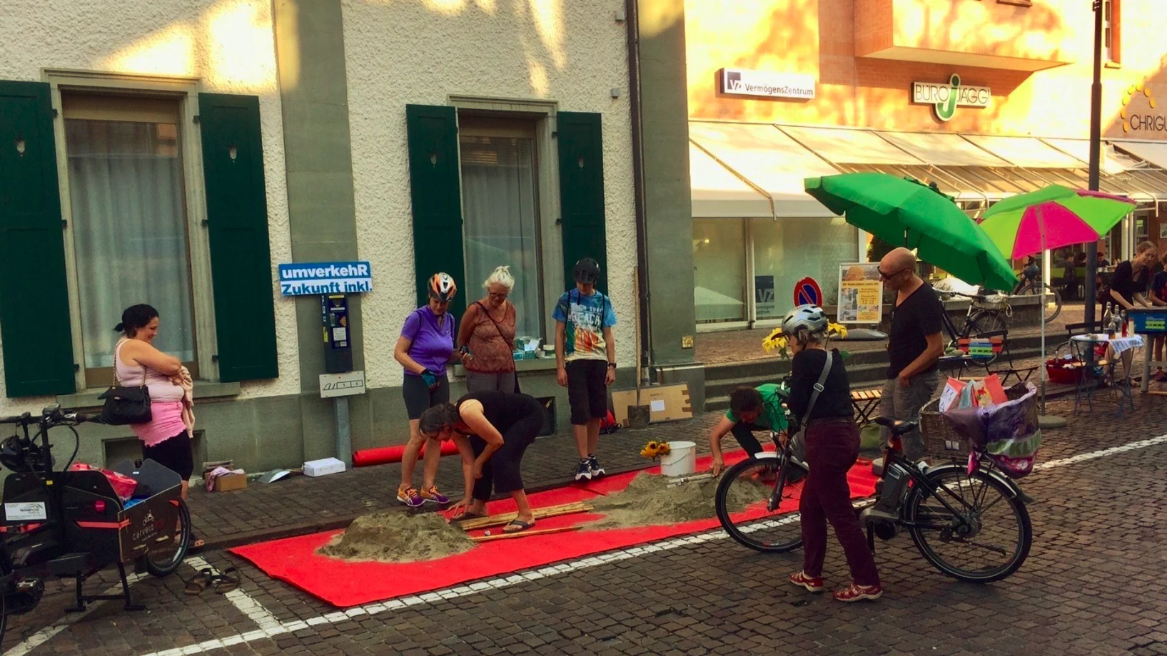 Spiele statt Parkplatz am PARK(ing) Day 2020 in Burgdorf