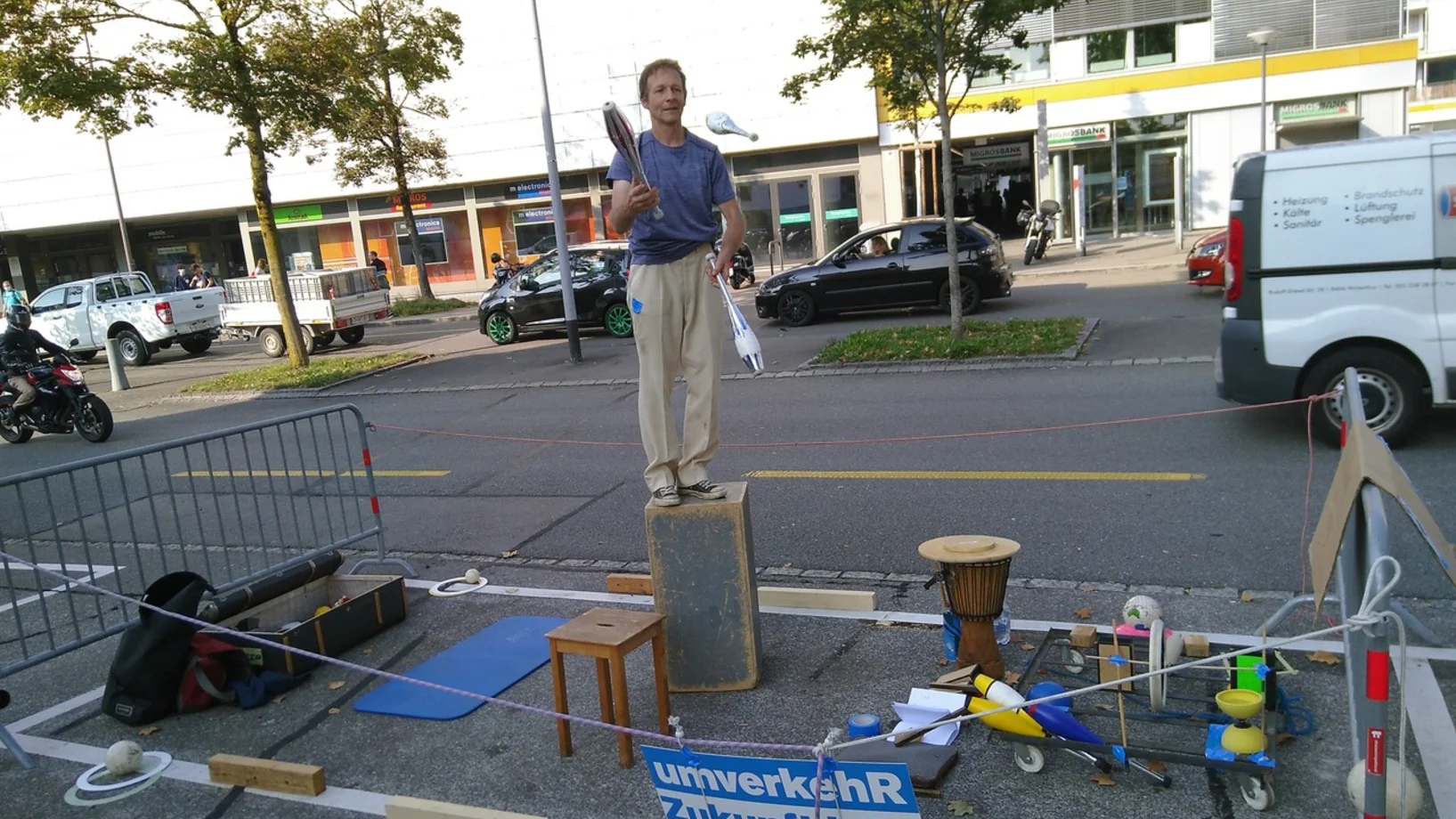 Zirkus Filacro statt Parkplatz von Martin am PARK(ing) Day 2020 in Uster