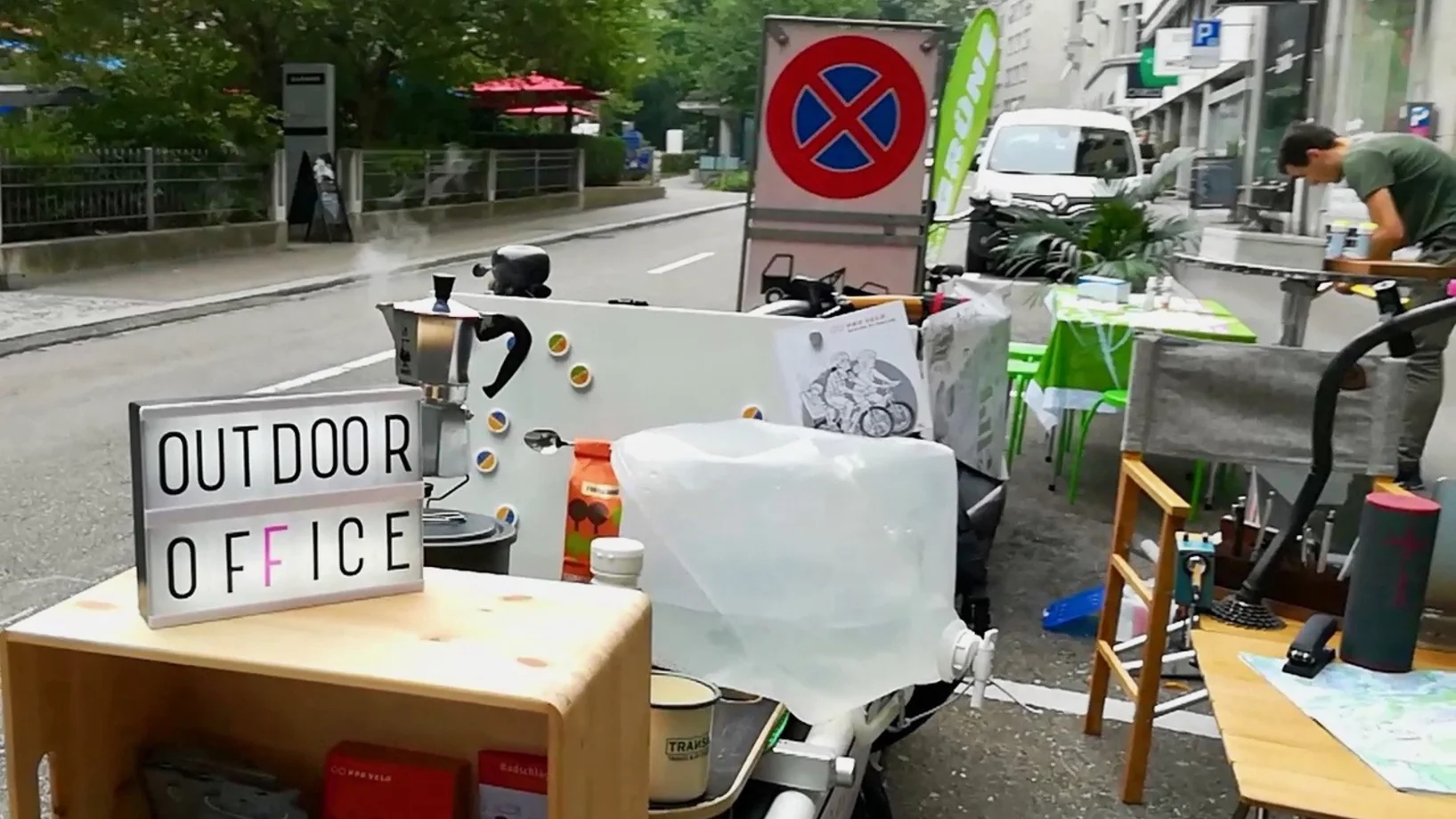 Outdooroffice  am PARK(ing) Day 2020 in St. Gallen