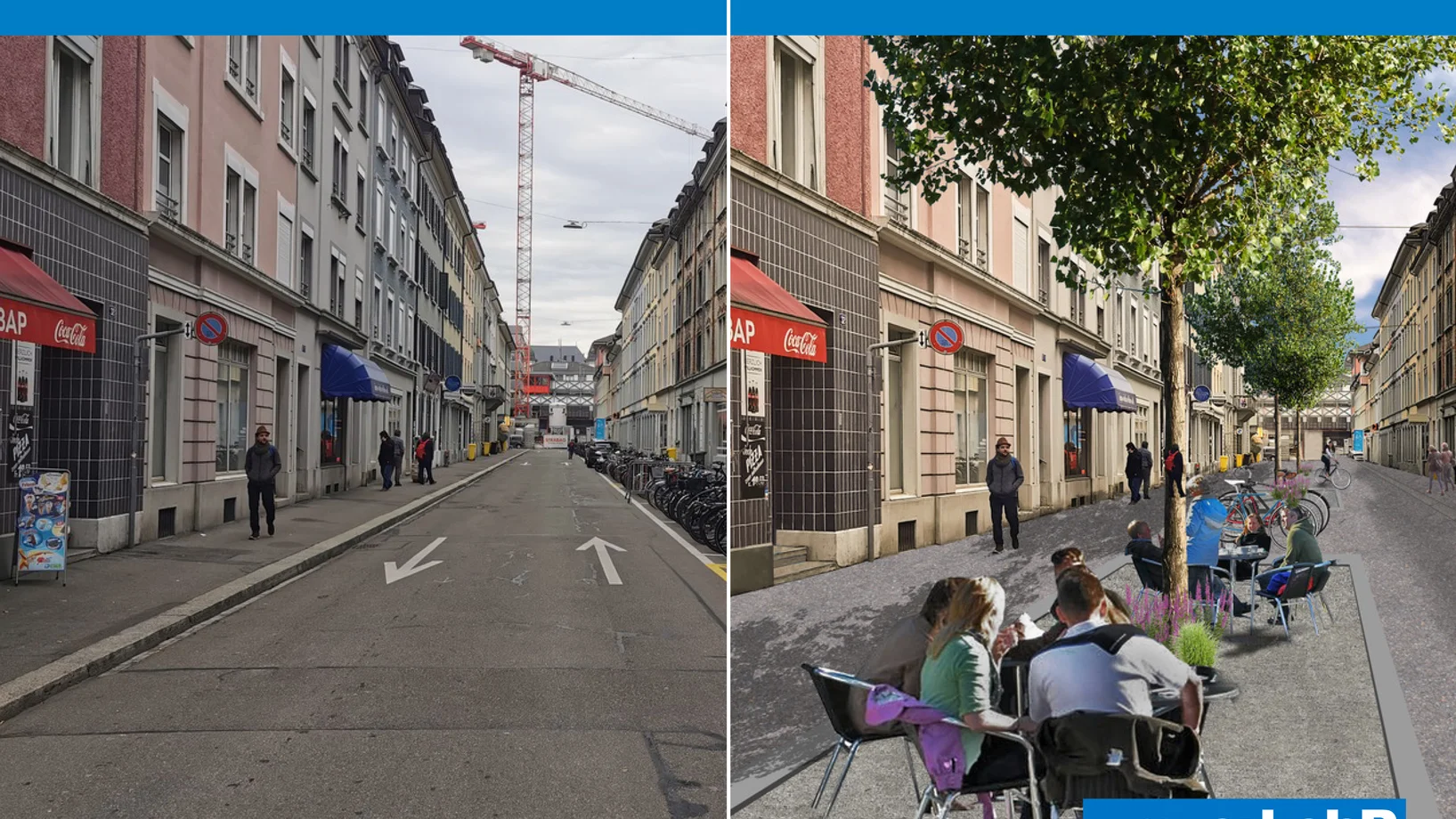 Strassenbild aus Winterthur