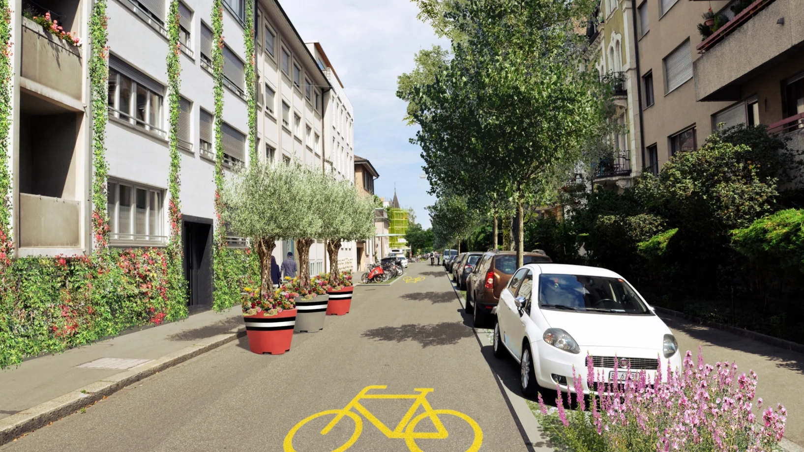 Basel Mittlere Strasse nachher