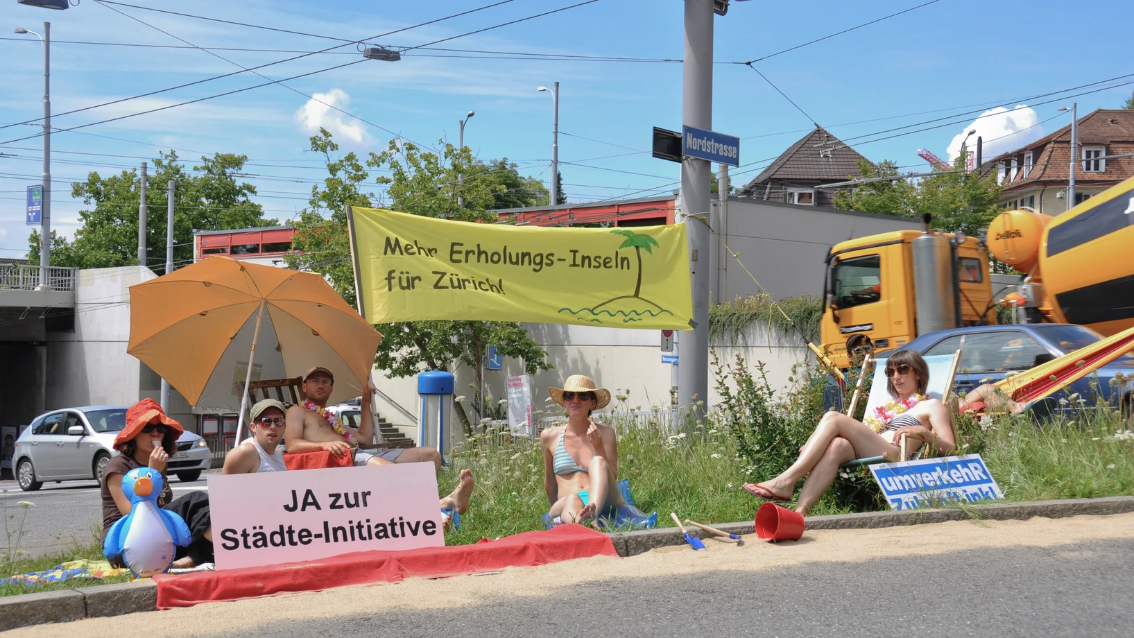 Städte-Initiative Verkehrsinsel