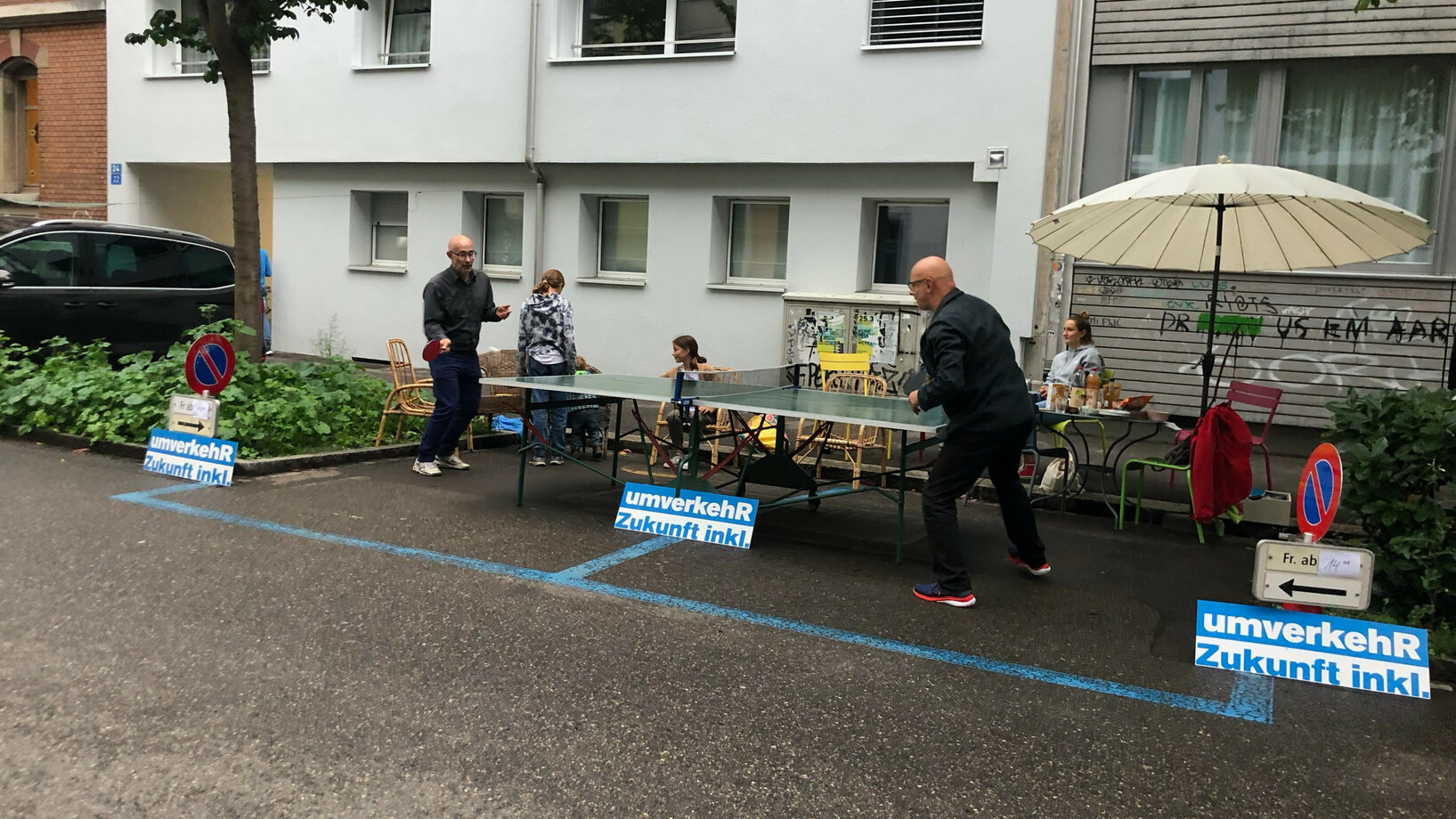 PARK(ing) Day 2022 in der Amerbachstrasse in Basel