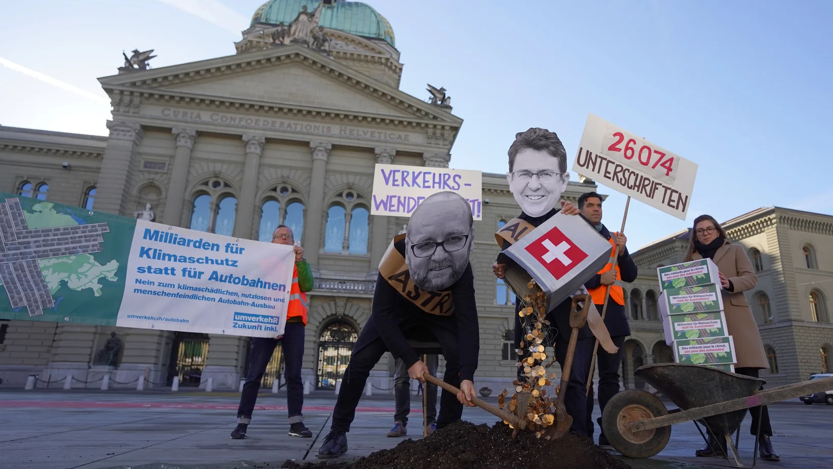 Einreichung Petition Klimaschutz statt Autobahnen