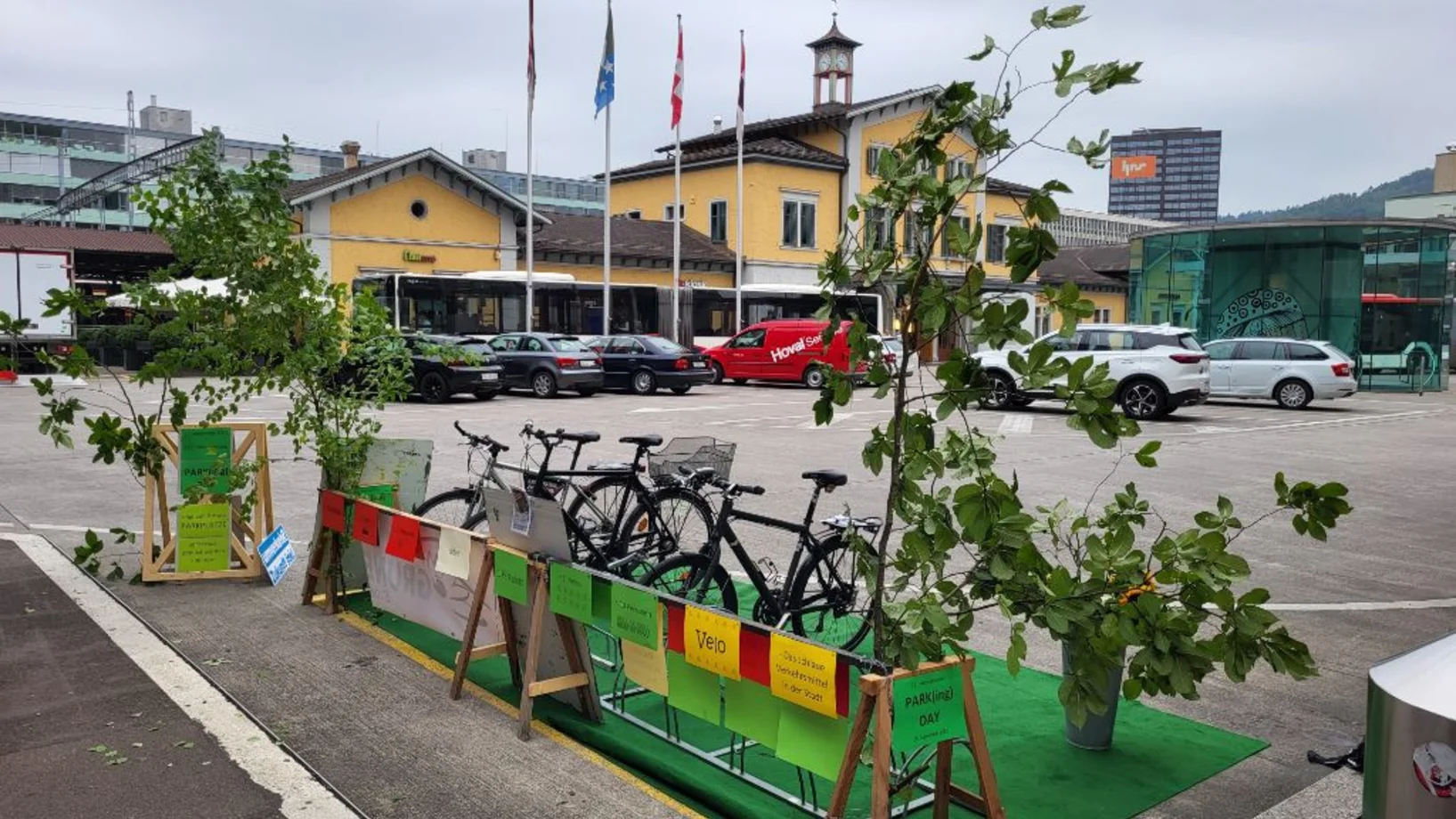 PARK(ing)Day 2023 Baden Oberer Bahnhofplatz