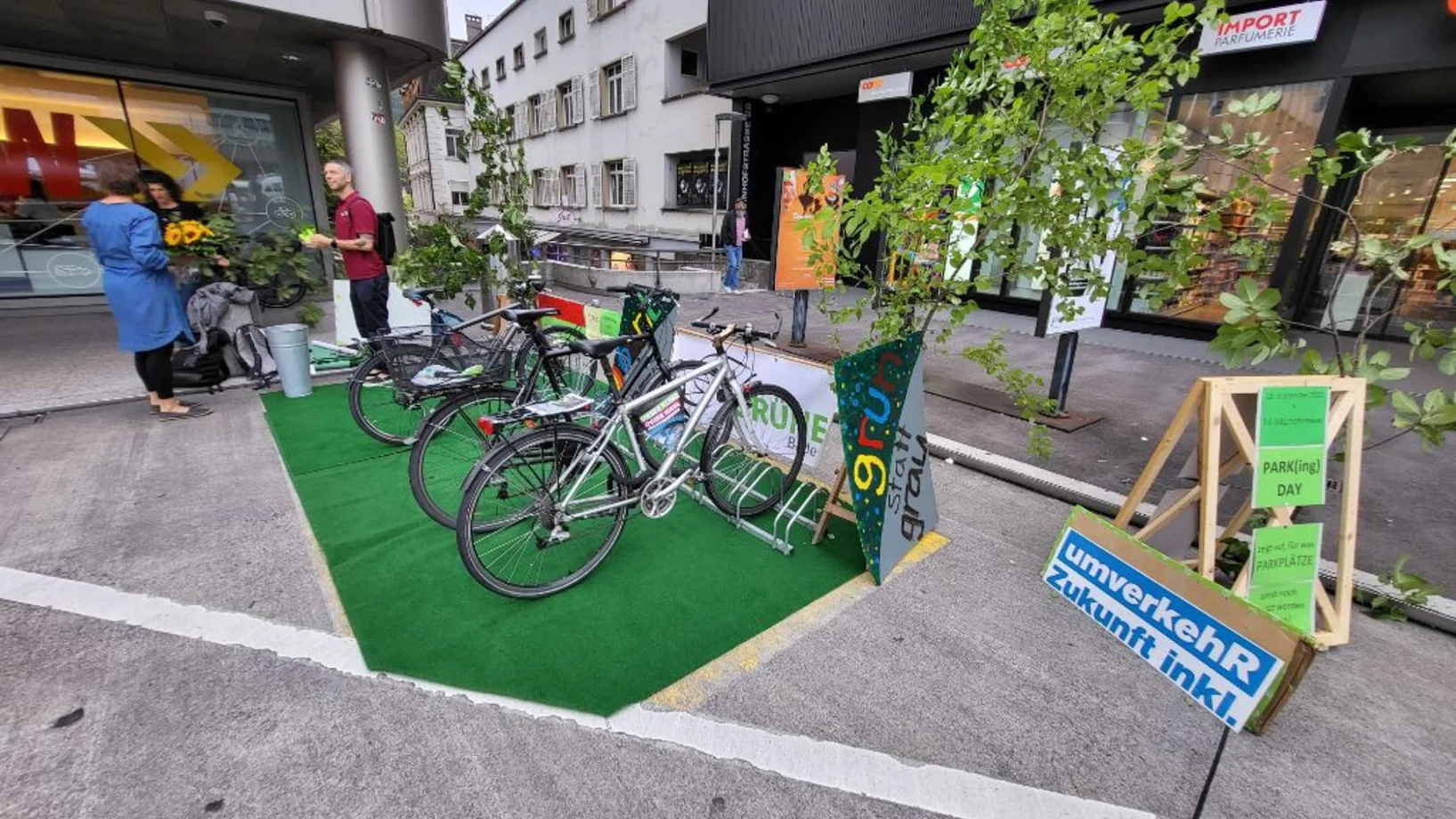PARK(ing)Day 2023 Baden Oberer Bahnhofplatz