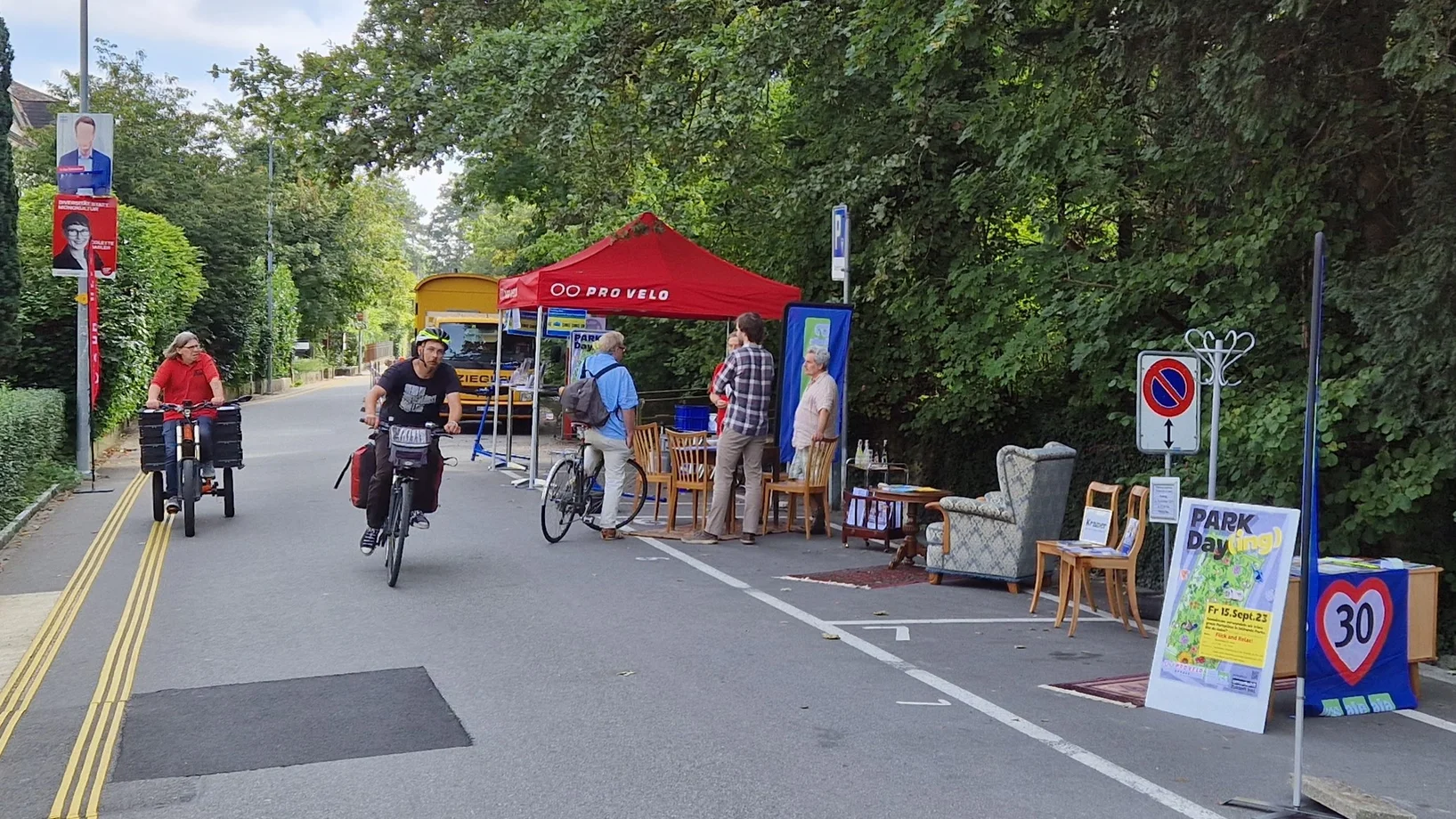 2023 PARKing Day Aarau Bachstrasse (Foto: Hörby Künzi)