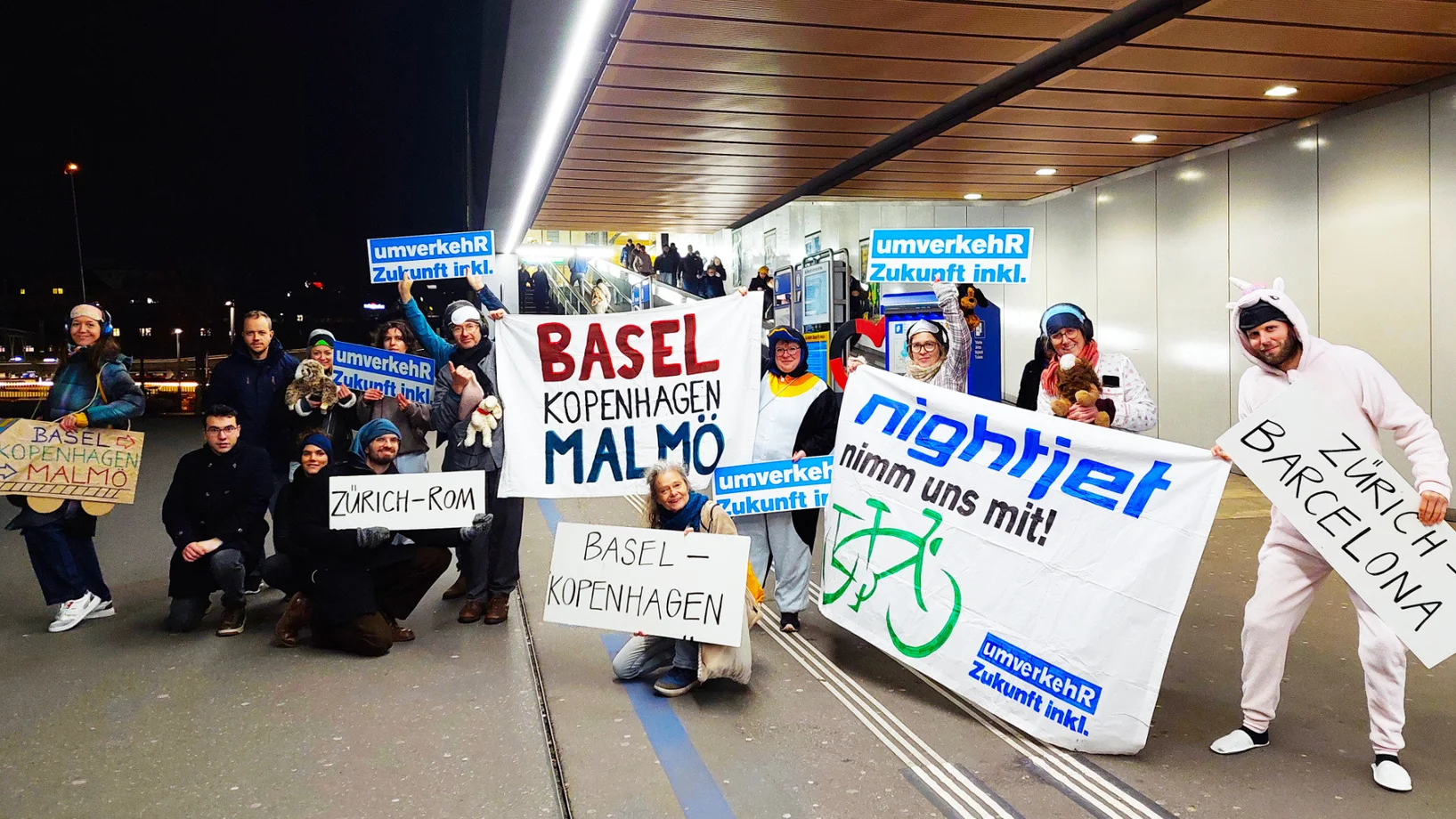 Pyjama Party für Nachtzüge